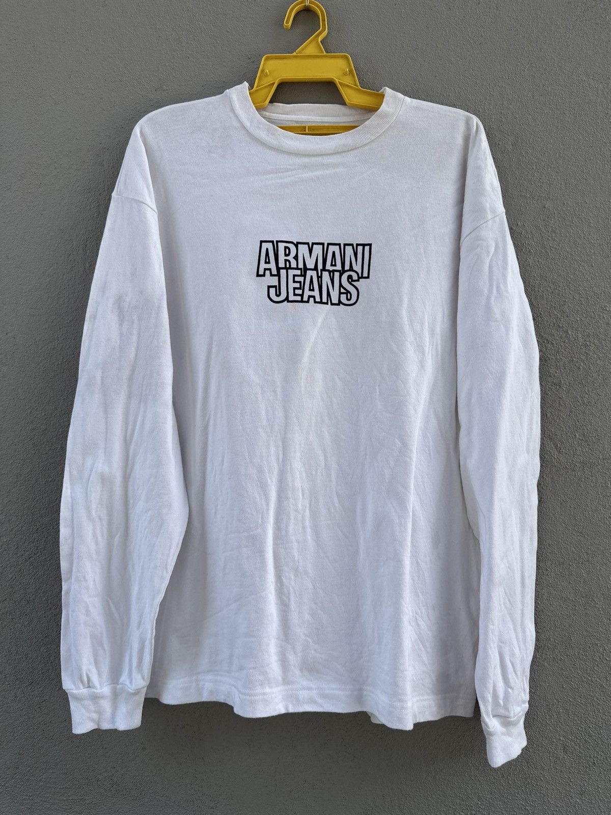 Giorgio Armani Vintage Armani Jeans Simin T Long Sleeve Tee Size US L / EU 52-54 / 3 - 1 Thumbnail