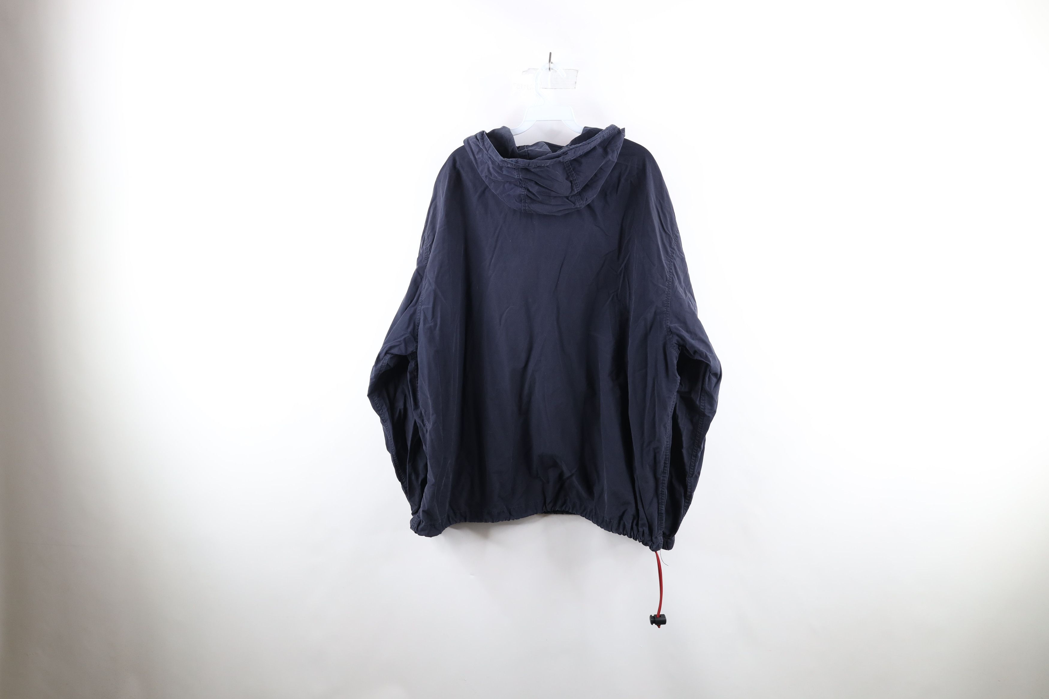 Tommy Hilfiger × Vintage Vintage 90s Tommy Hilfiger Out Hooded Anorak Jacket Blue Size US XXL / EU 58 / 5 - 10 Thumbnail