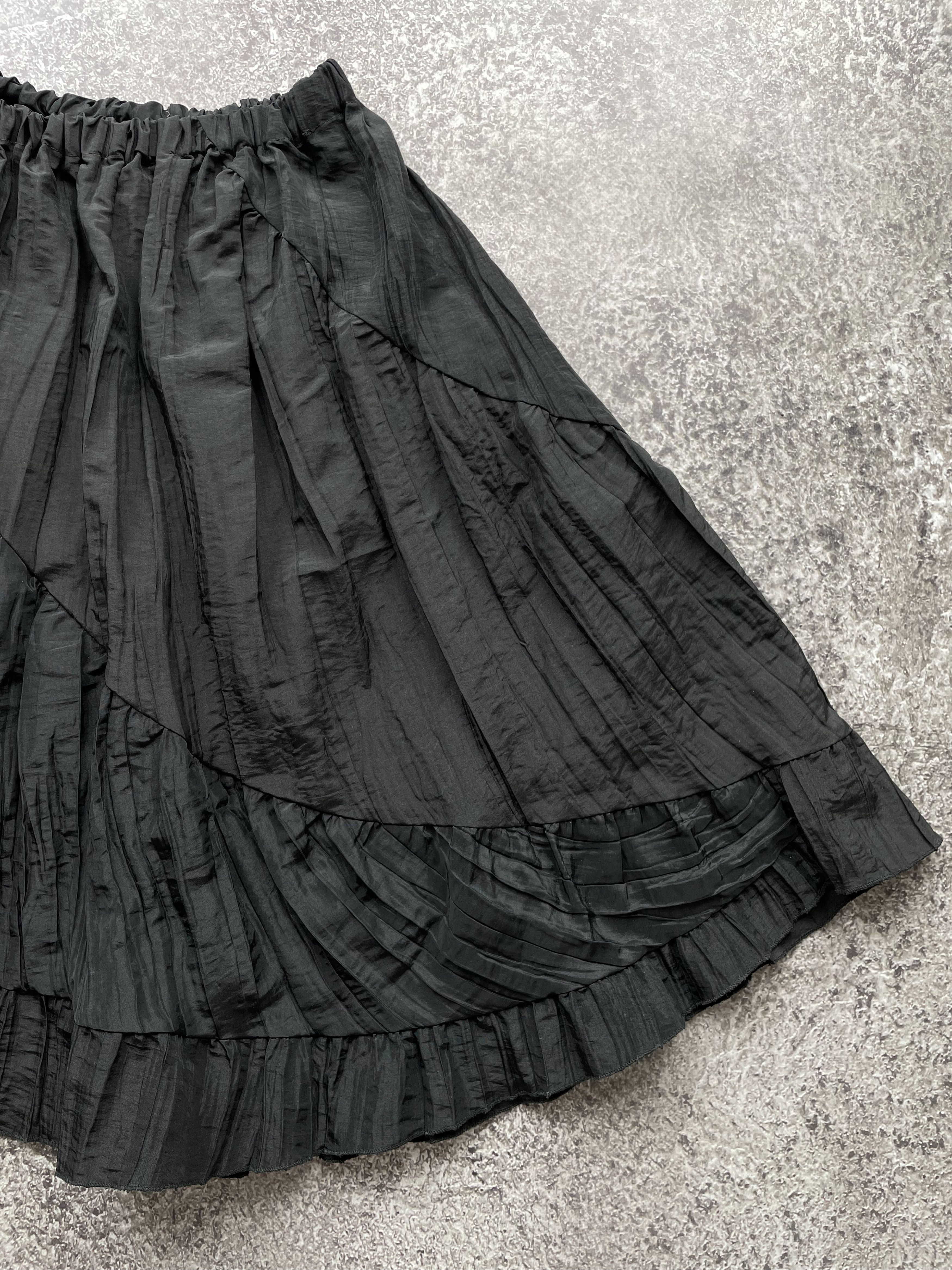 Japanese retro irregular pleated skirt yv42185