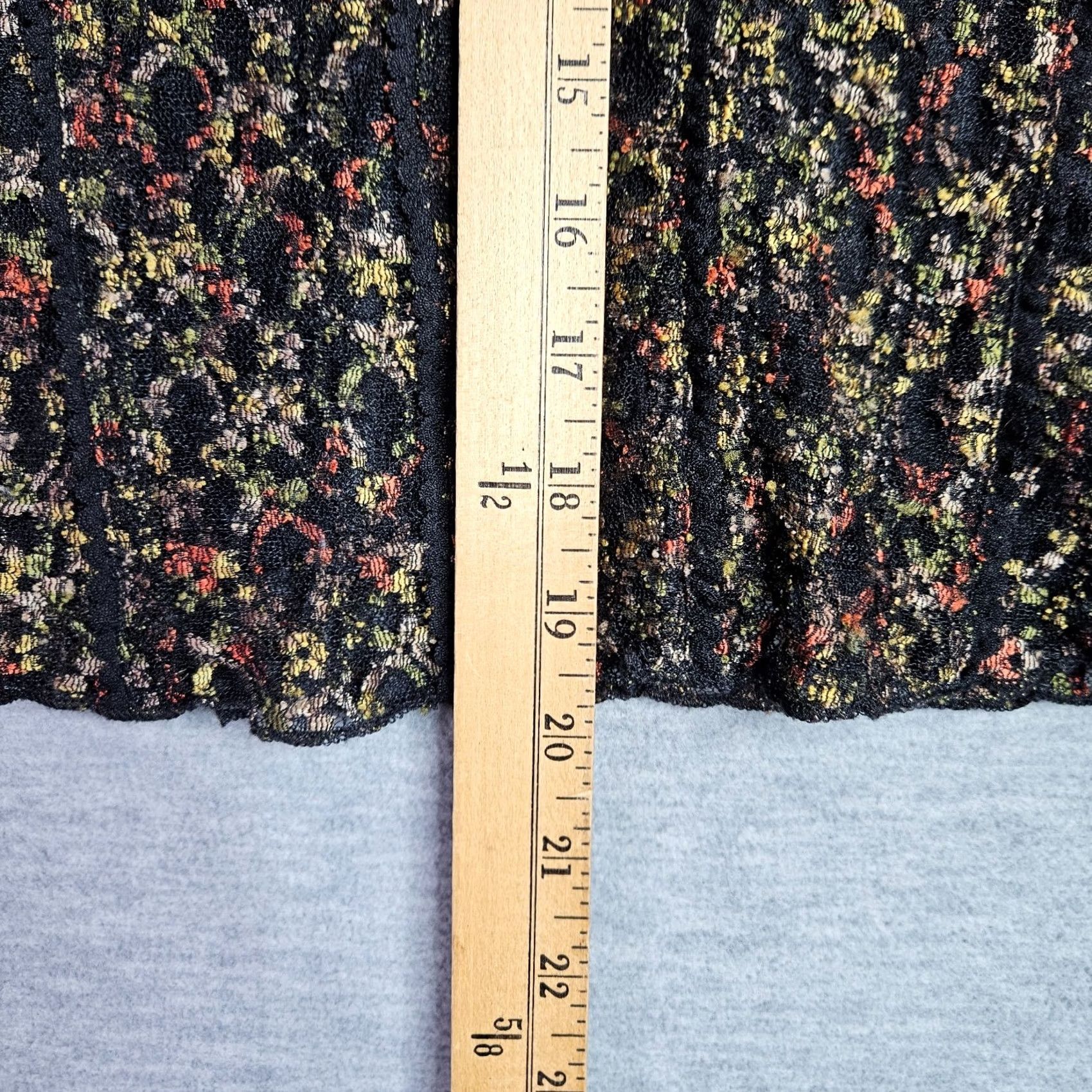 Vintage S.Marlon Women's Shirt S Floral Textured Lace Knit Long Sleeve Top Size S / US 4 / IT 40 - 4 Thumbnail