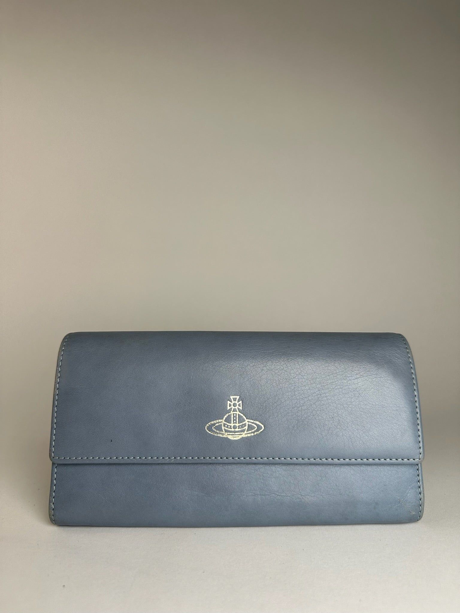 Vivienne Westwood Vintage Leather Wallet Blue Size ONE SIZE - 1 Thumbnail