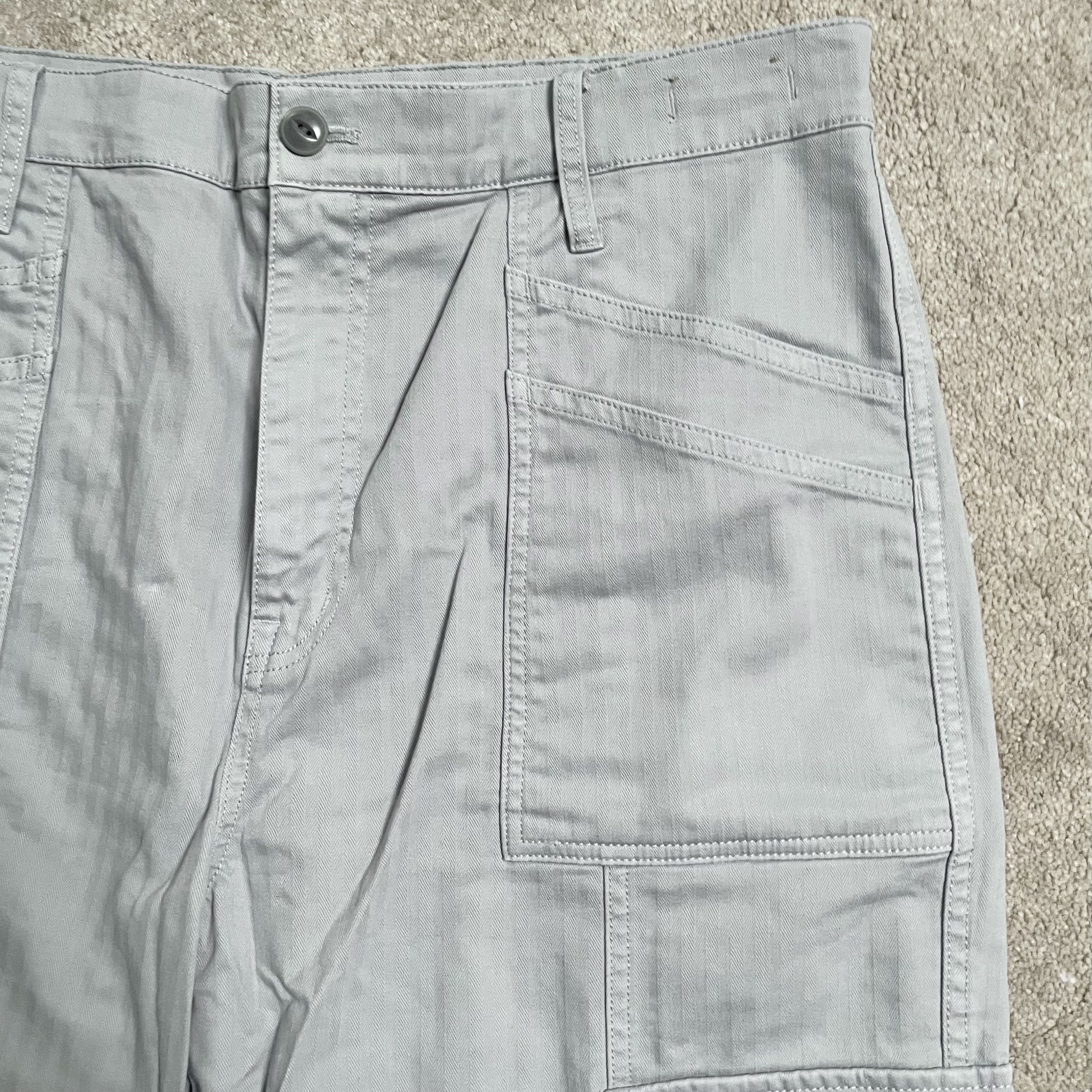Madewell Madewell Garment Dyed Herringbone 90s Straight Cargo Pants Size 36" / US 14 / IT 50 - 5 Thumbnail
