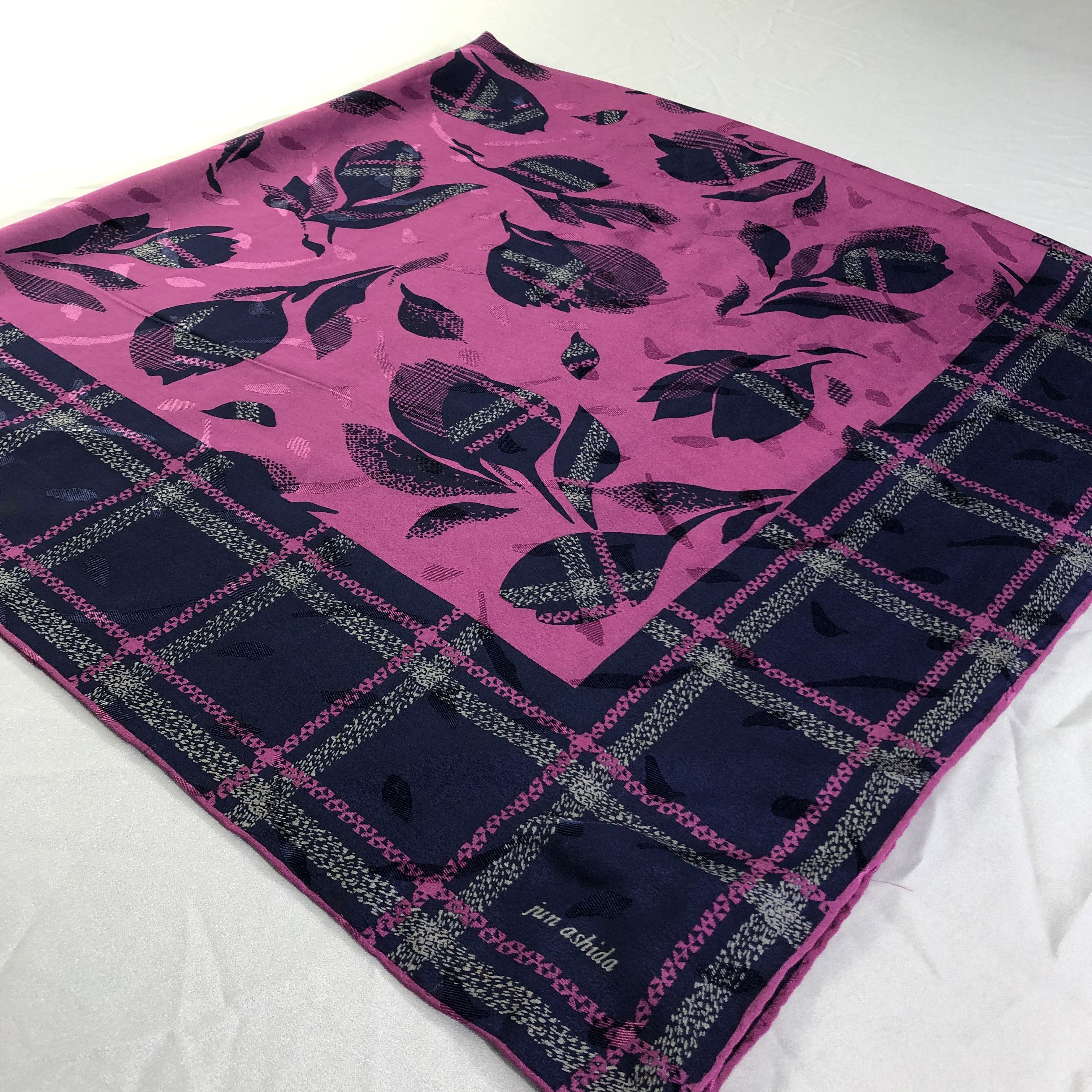 Vintage Vintage Jun Ashida Silk Scarf Size ONE SIZE - 3 Thumbnail