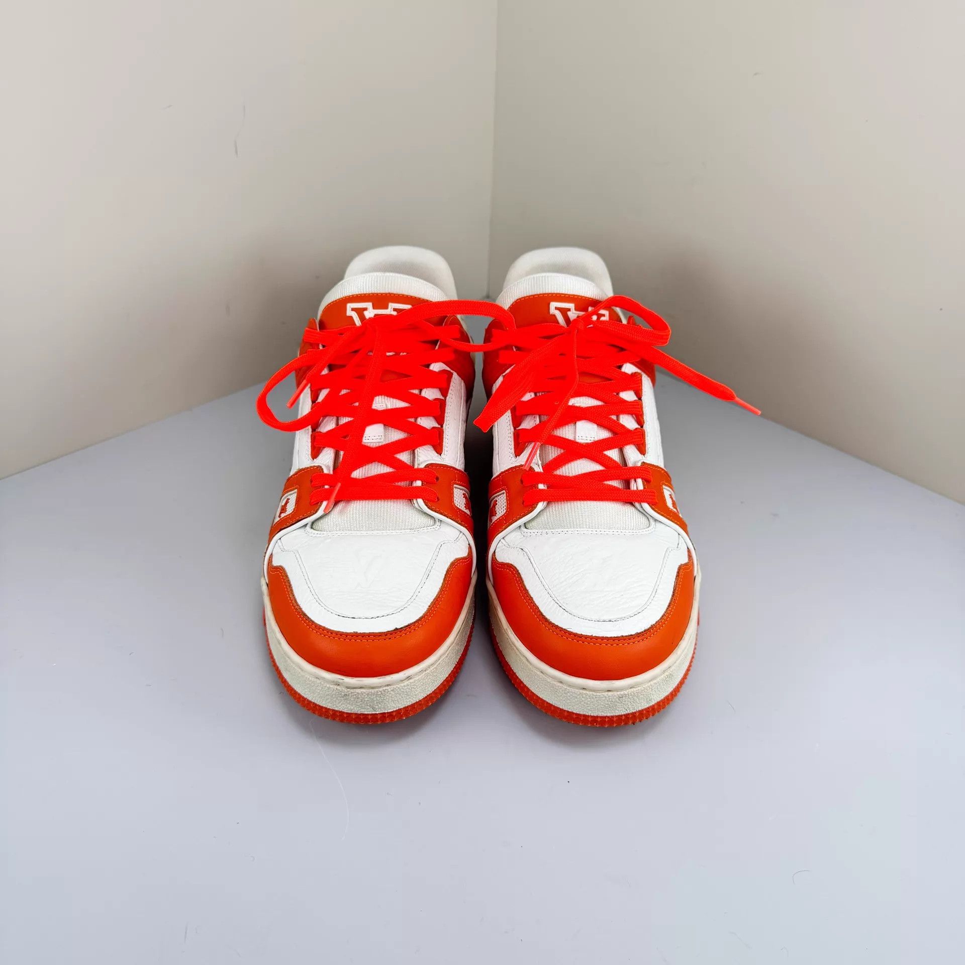 Louis Vuitton Louis Vuitton White Orange Trainer 7 98 New Size US 7 / IT 37 - 2 Thumbnail