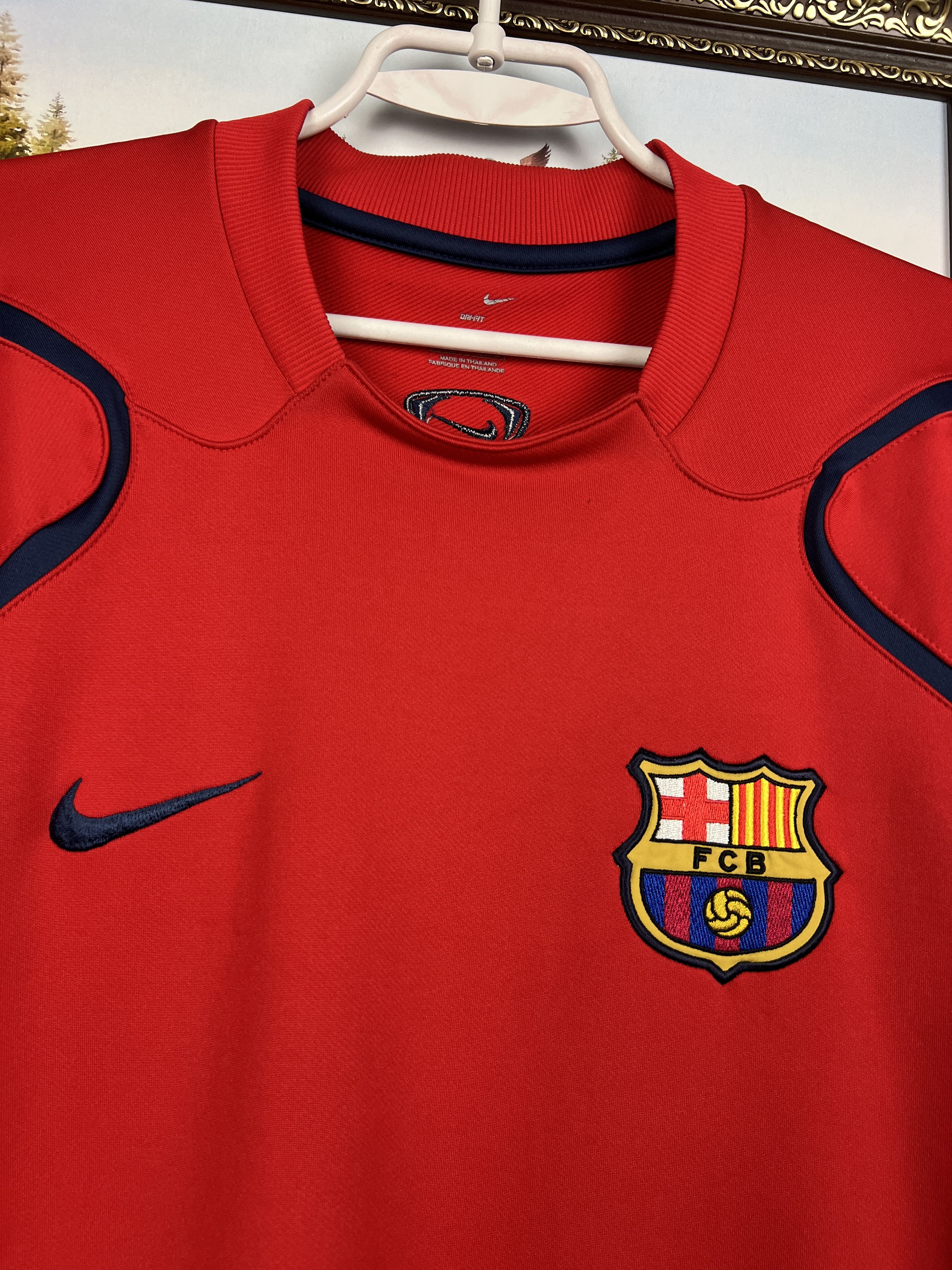 Nike Vintage Barcelona Football Sweatshirt Soccer Train Track Top Size US L / EU 52-54 / 3 - 3 Thumbnail