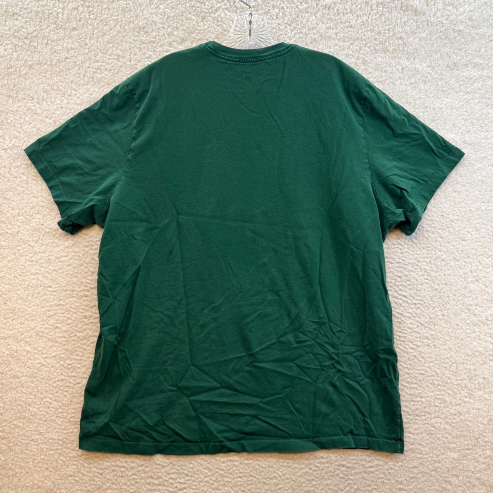 Nike Nike Tee Shirt 2XL Green Logo Embroidered Crew Neck Short Sleeve Men Mens T-Shirt 2XL Size US XXL / EU 58 / 5 - 2 Thumbnail