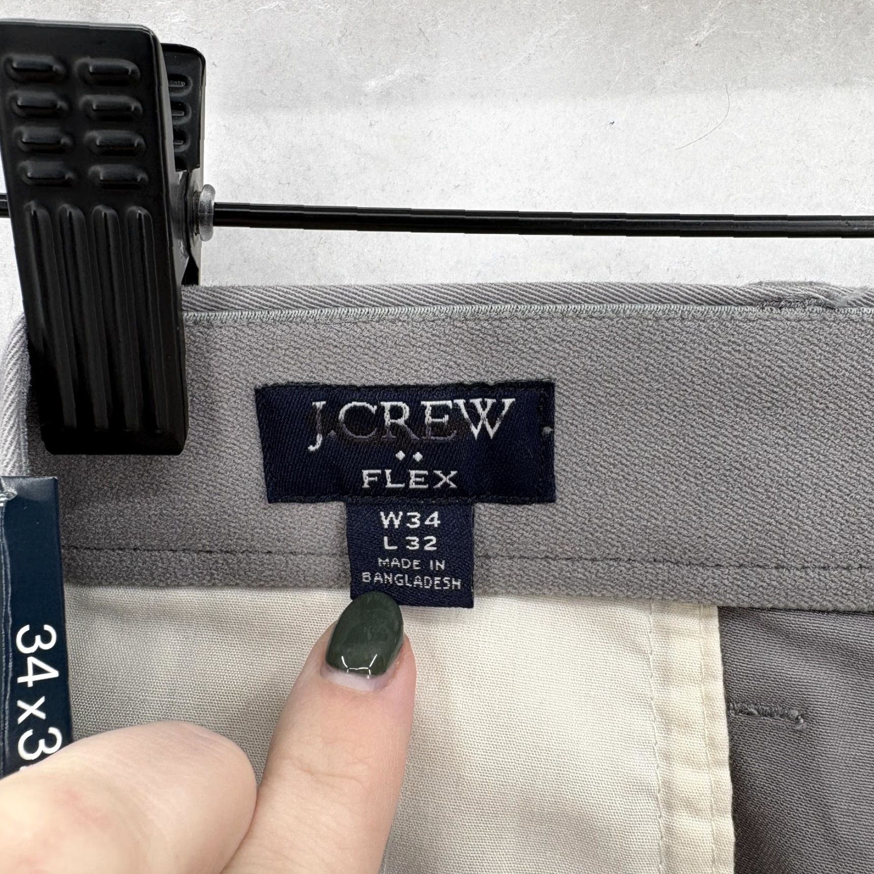 J.Crew J.CREW Flex Pants Mens 34x32 Gray Straight Fit TruTemp 365 Chino Casual Golf NWT Size US 34 / EU 50 - 4 Thumbnail