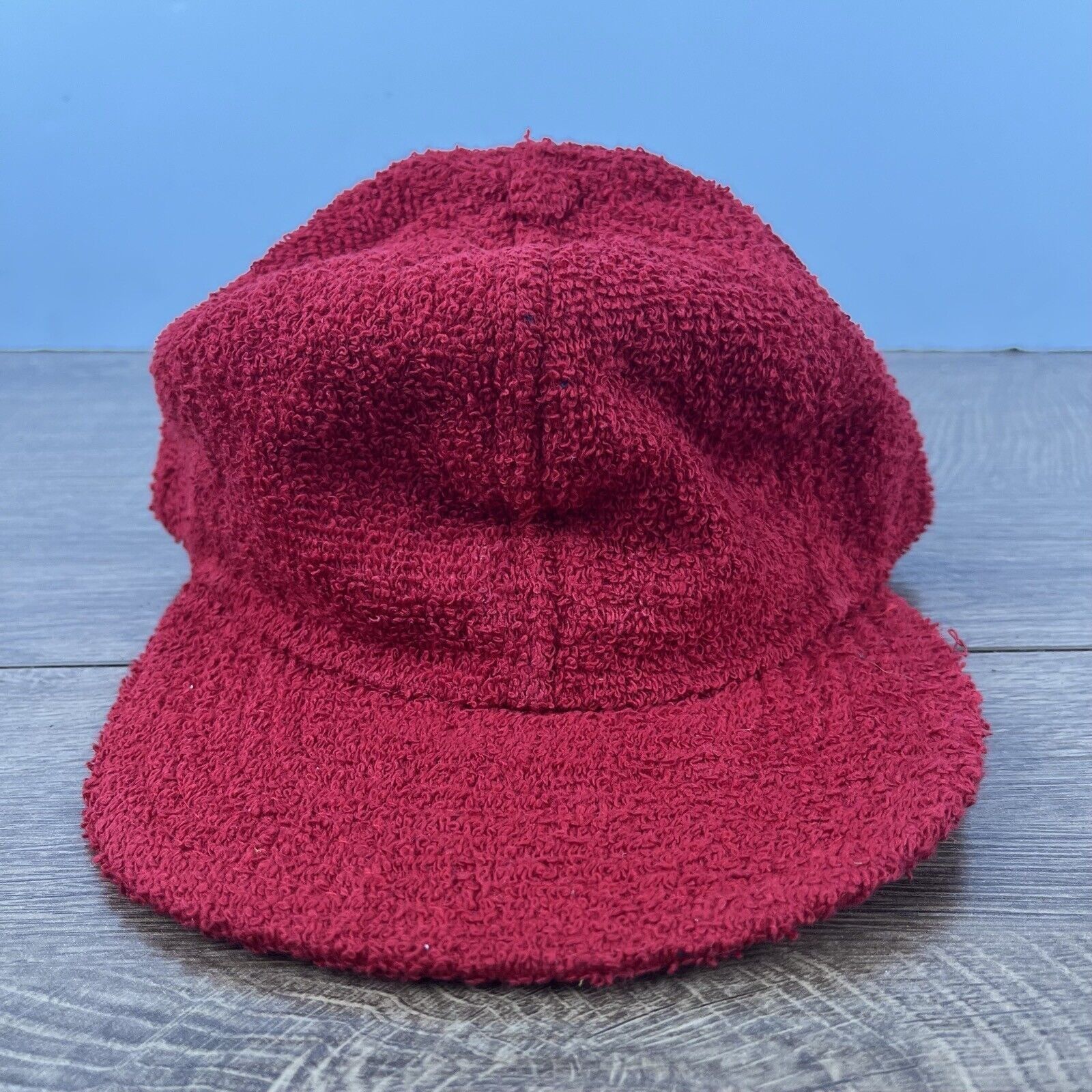Other Terry Cloth Red Hat Red Cap Hat Adjustable Hat Red Adult Hat Size ONE SIZE - 1 Thumbnail
