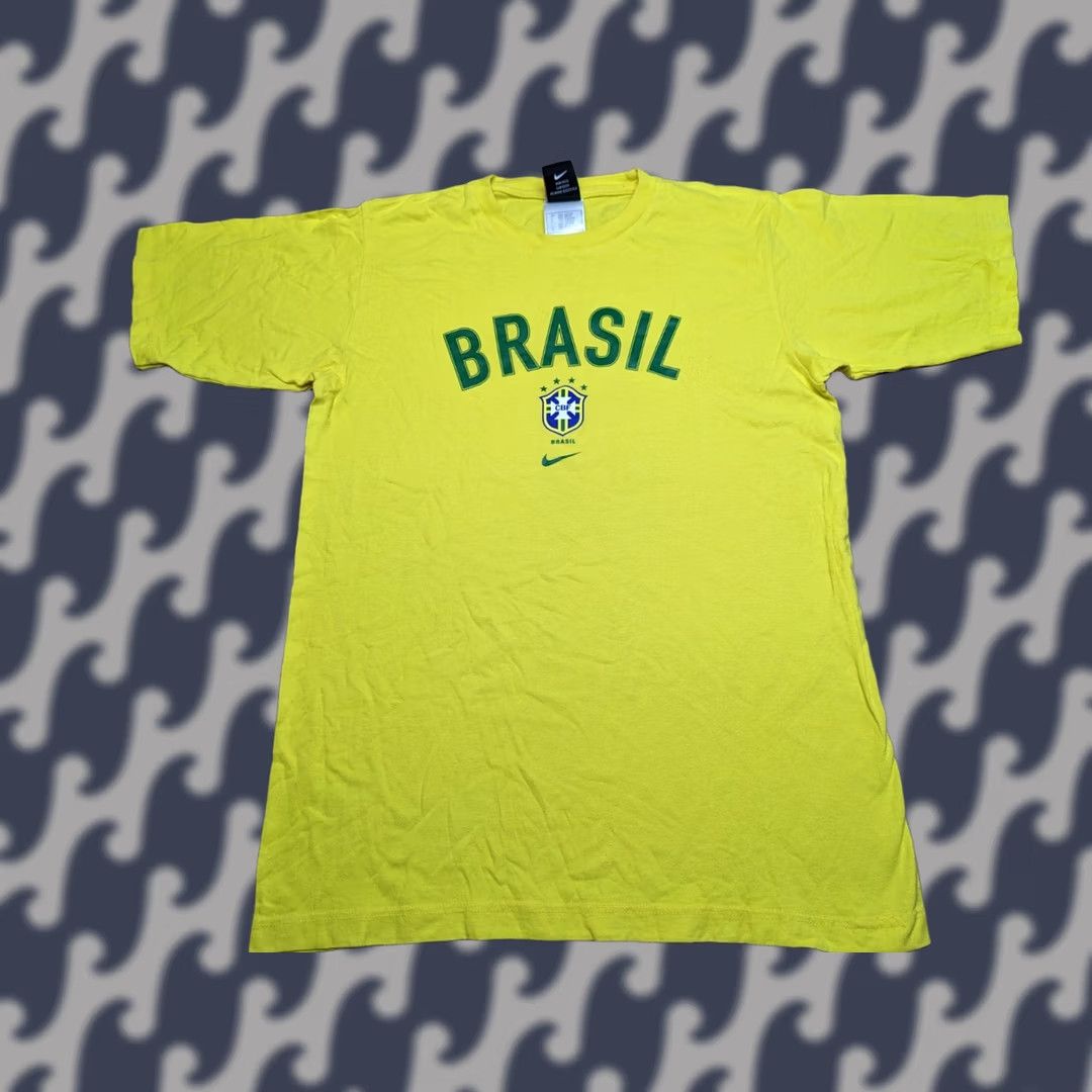 Nike Nike T-Shirt Baseball Jersey Vintage 90s Ronaldo Brasil Yellow Size S Mens Sports Cotton Jersey Shirt Size US S / EU 44-46 / 1 - 1 Thumbnail
