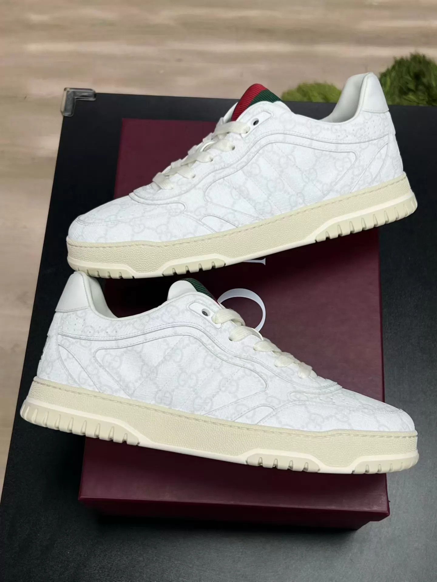 Gucci GUCCI Re-Web All Over Print White Size 43 Like New Shoes Size US 10 / EU 43 - 5 Thumbnail