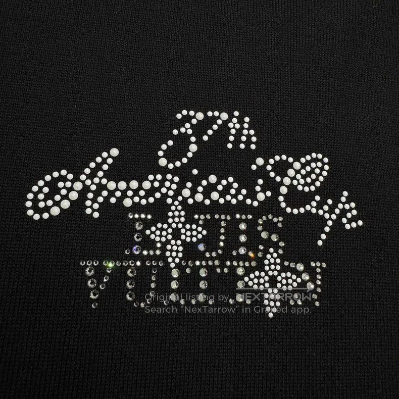 Louis Vuitton Louis Vuitton Black Crystal Letter Short Sleeve Tee. Size US XXL / EU 58 / 5 - 3 Thumbnail