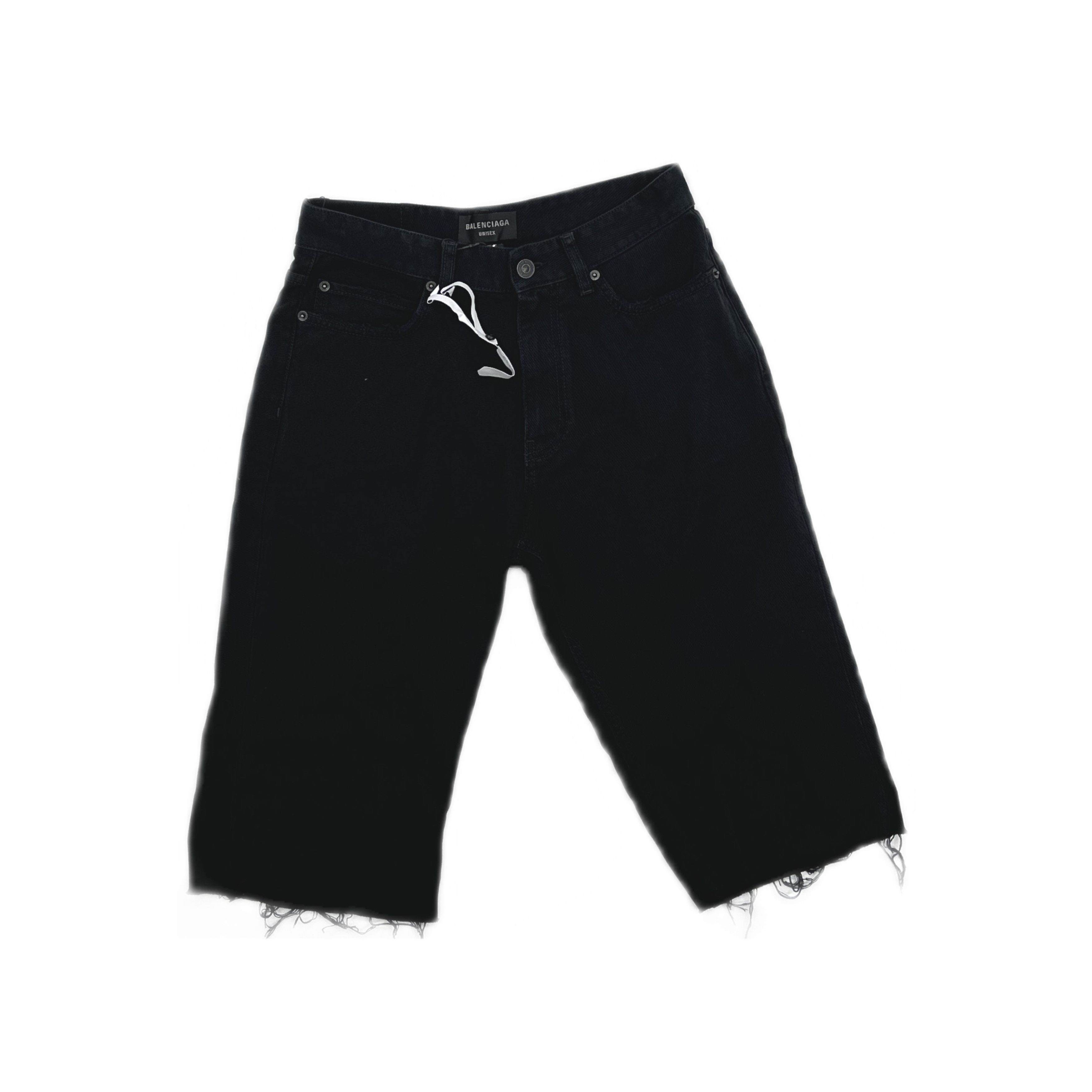 Balenciaga Balenciaga Black Denim Shorts Size M Size US 32 / EU 48 - 1 Thumbnail