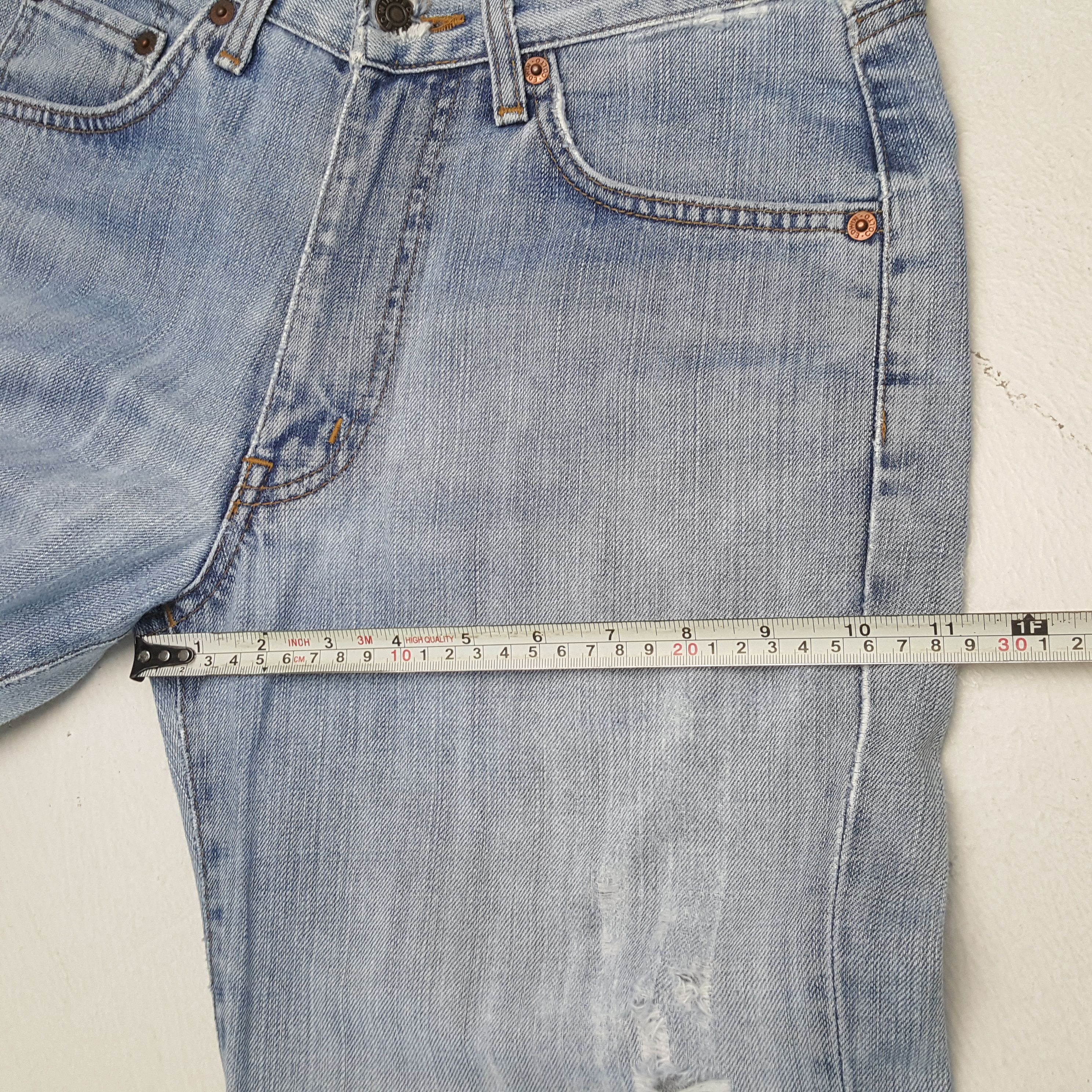 Edwin × Vintage Vintage EDWIN American Punk Style Distressed Denim Jean Size US 28 / EU 44 - 9 Thumbnail