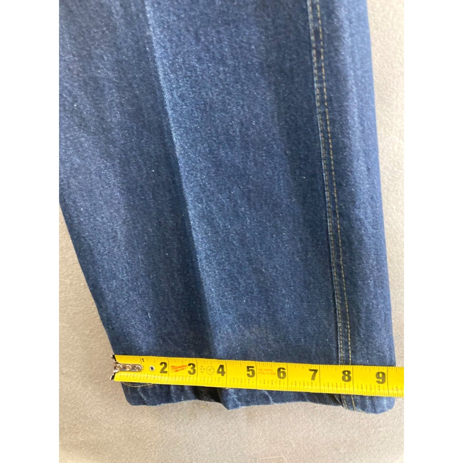 Phat Farm VINTAGE Phat Farm Carpenter Pants Mens 36x34 Denim Blue 90s Washed Straight Leg Mens Regular 90s Theme Baggy Casual Pants Size US 36 / EU 52 - 4 Thumbnail