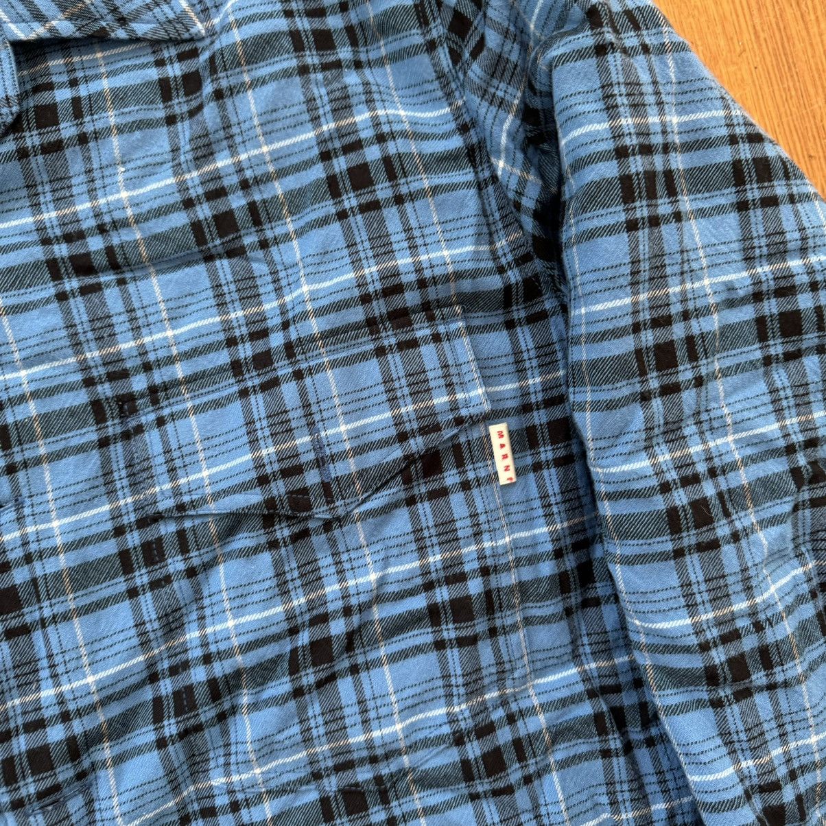 Marni Marni Flannel Puff Overcoat Blue Size US M / EU 48-50 / 2 - 4 Thumbnail