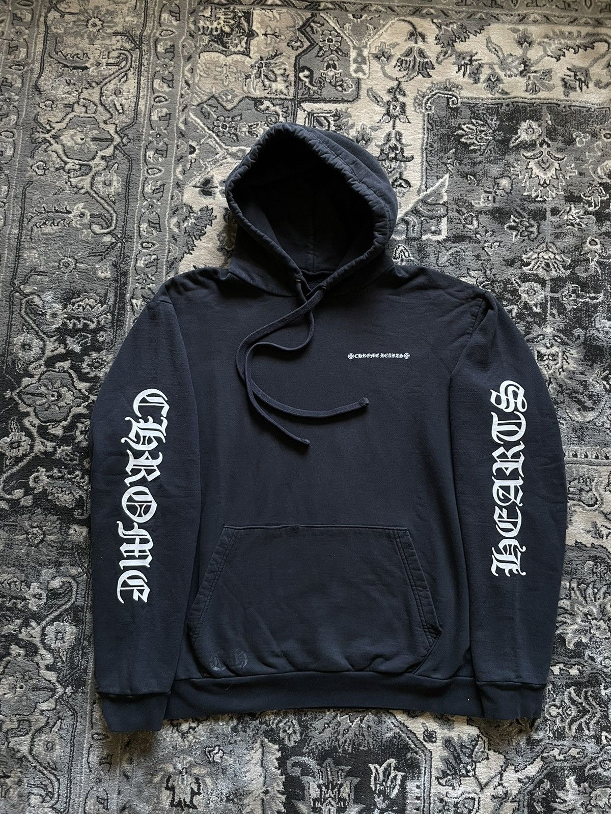 トップス Chrome Hearts Tire Track Hoodie L Chrome Hearts chrome hearts tire track hoodie | Grailed
