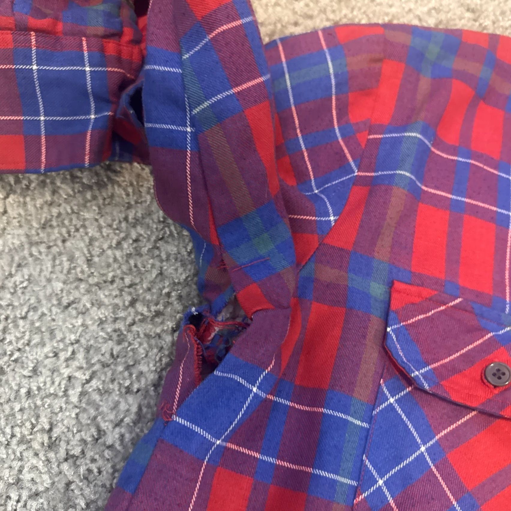 Dickies VINTAGE Dickies Workwear Shirt Plaid Button-Up Flannel Blue Red M Mens Long Sleeve Size US M / EU 48-50 / 2 - 7 Thumbnail