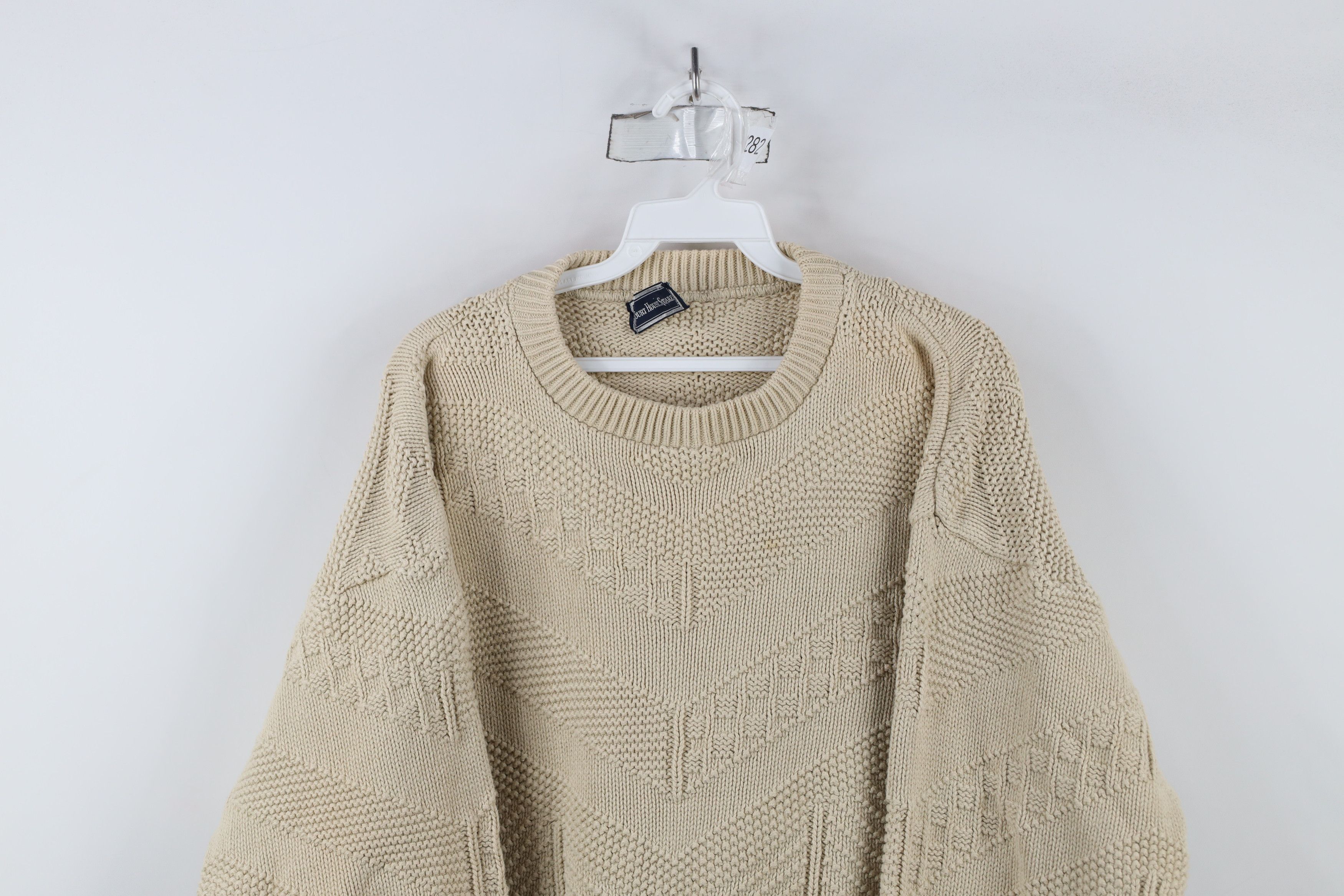 Vintage Vintage 90s Streetwear Textured Knit Crewneck Sweater Size L / US 10 / IT 46 - 2 Thumbnail