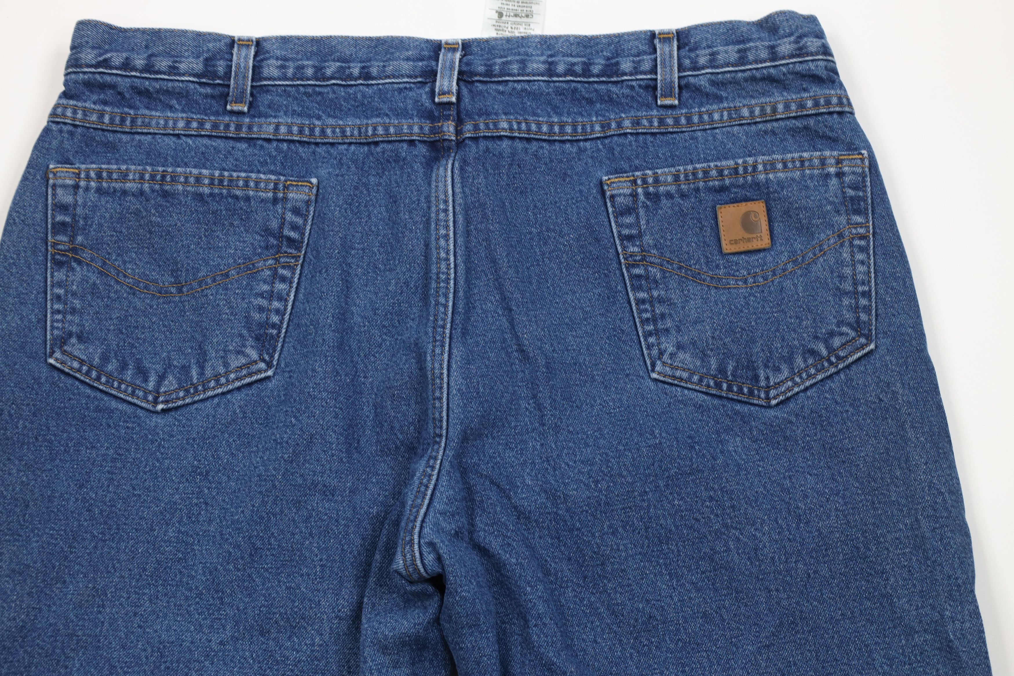 Carhartt Vintage Carhartt Fit Fleece Lined Wide Leg Denim Jeans Size US 42 / EU 58 - 12 Thumbnail
