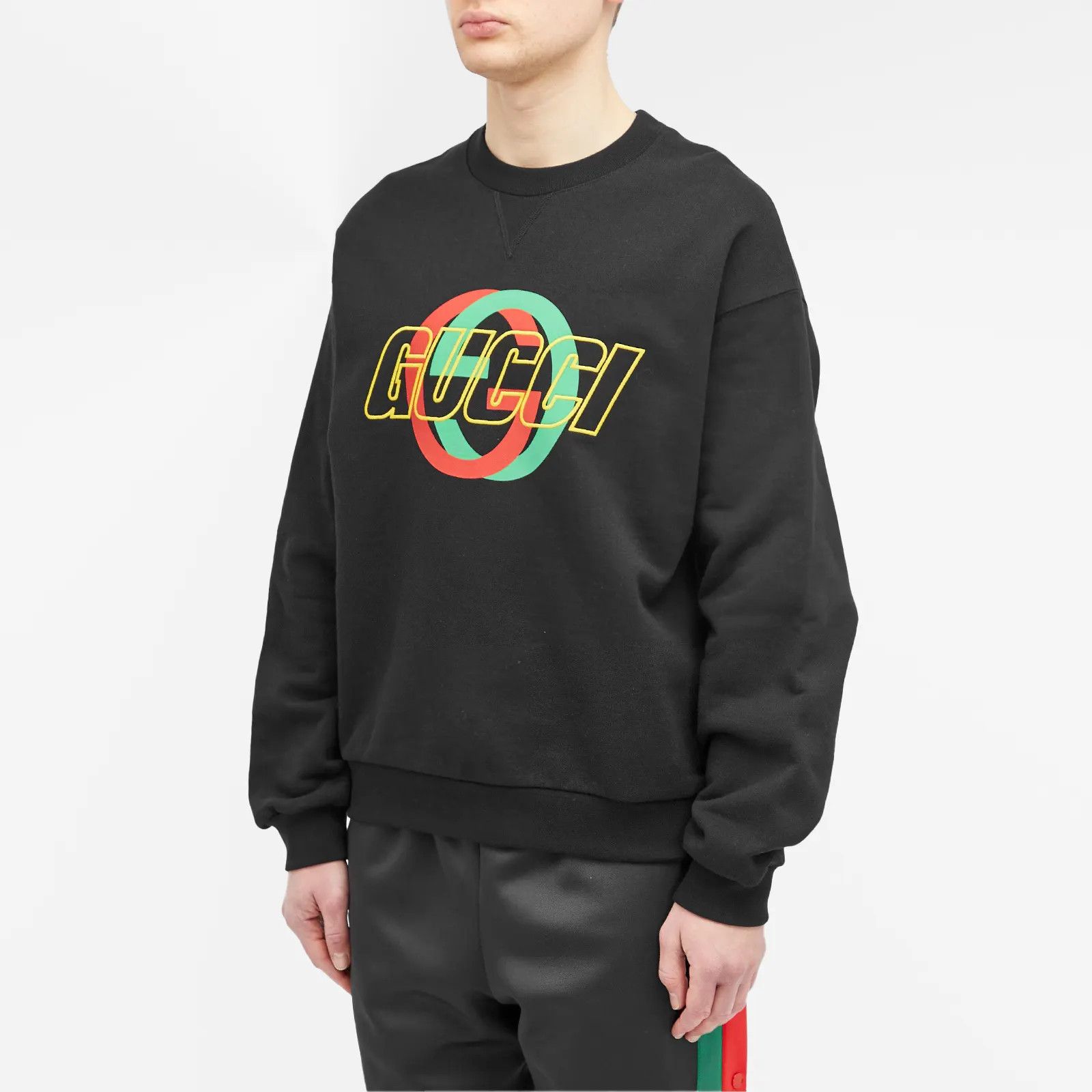 Gucci S Gucci GG Interlocking Crewneck Sweatshirt embroidery Black Size US S / EU 44-46 / 1 - 2 Thumbnail