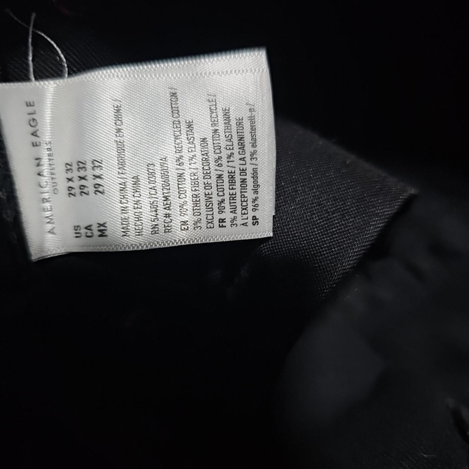 American Eagle Outfitters American Eagle Airflex+ 29/32 Black Jeans Size US 29 - 4 Thumbnail