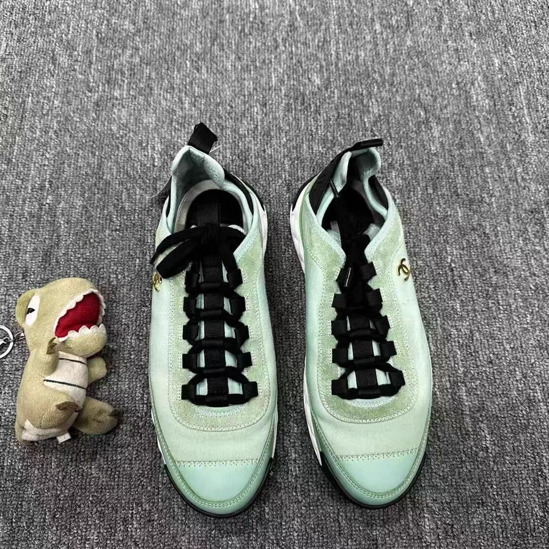 Chanel Chanel 95 New Green Air Cushion Sneakers EU 39 Size US 8 / IT 38 - 3 Thumbnail