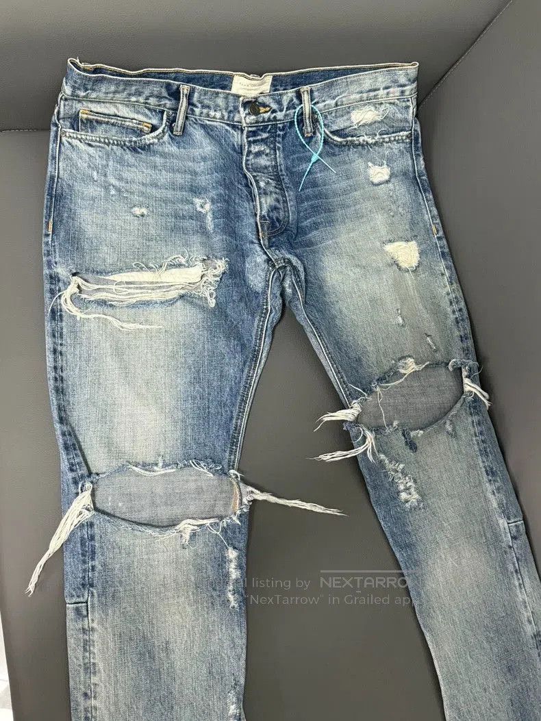 Fear of God Fear Of God 4TH OG Blue Jeans 34. Size US 34 / EU 50 - 1 Thumbnail
