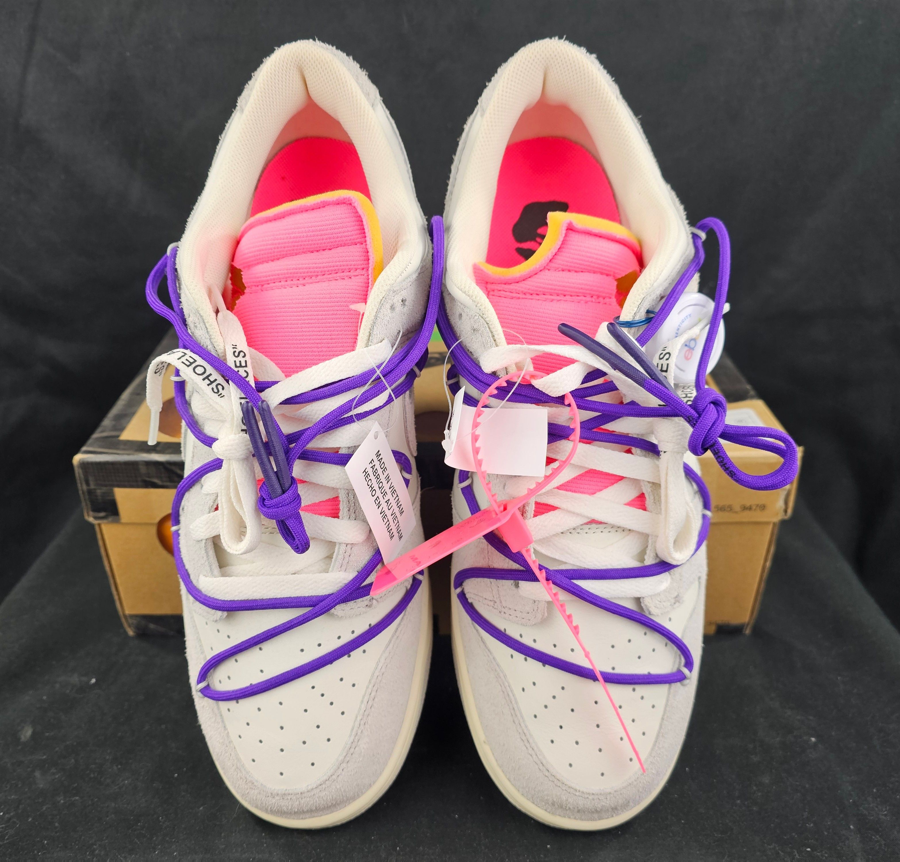 Nike × Off-White Nike Dunk Low Off-White Lot 15 of 50 Sail Men's Size 13 US Size US 13 / EU 46 - 4 Thumbnail