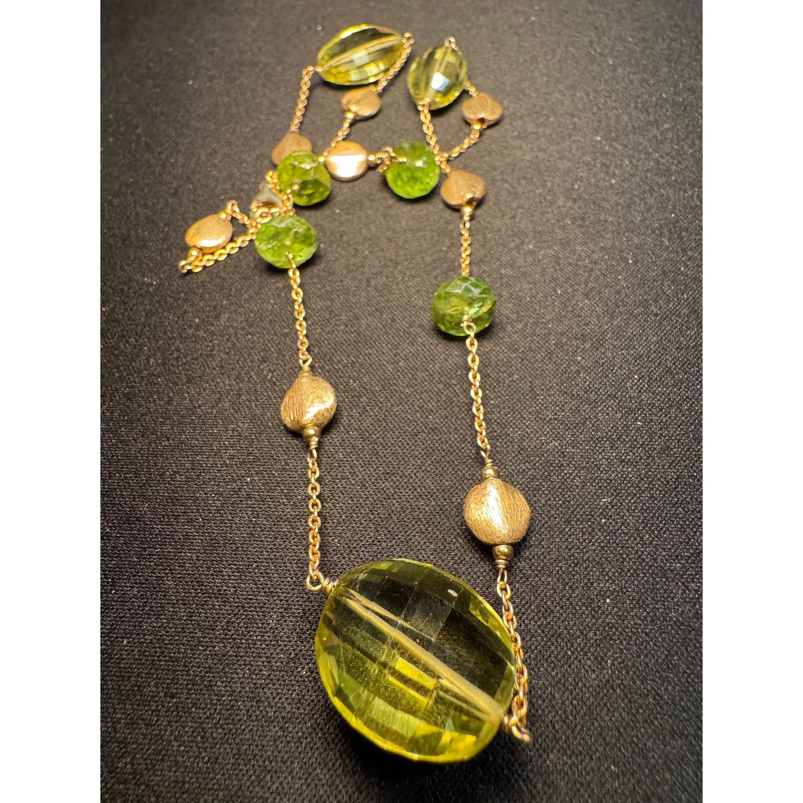 Other 925 Sterling Silver Vermeil 18in Glass Bead Necklace Size ONE SIZE - 1 Thumbnail