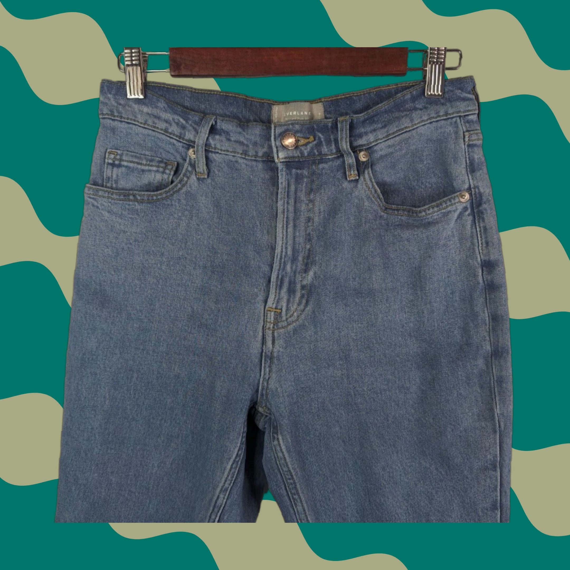 Everlane Everlane The Original Cheeky Jean Crop Size 27 Organic Cotton Stretch Blue Cropped Jeans Women 27 Cotton Jeans Size 27" / US 4 / IT 40 - 1 Thumbnail