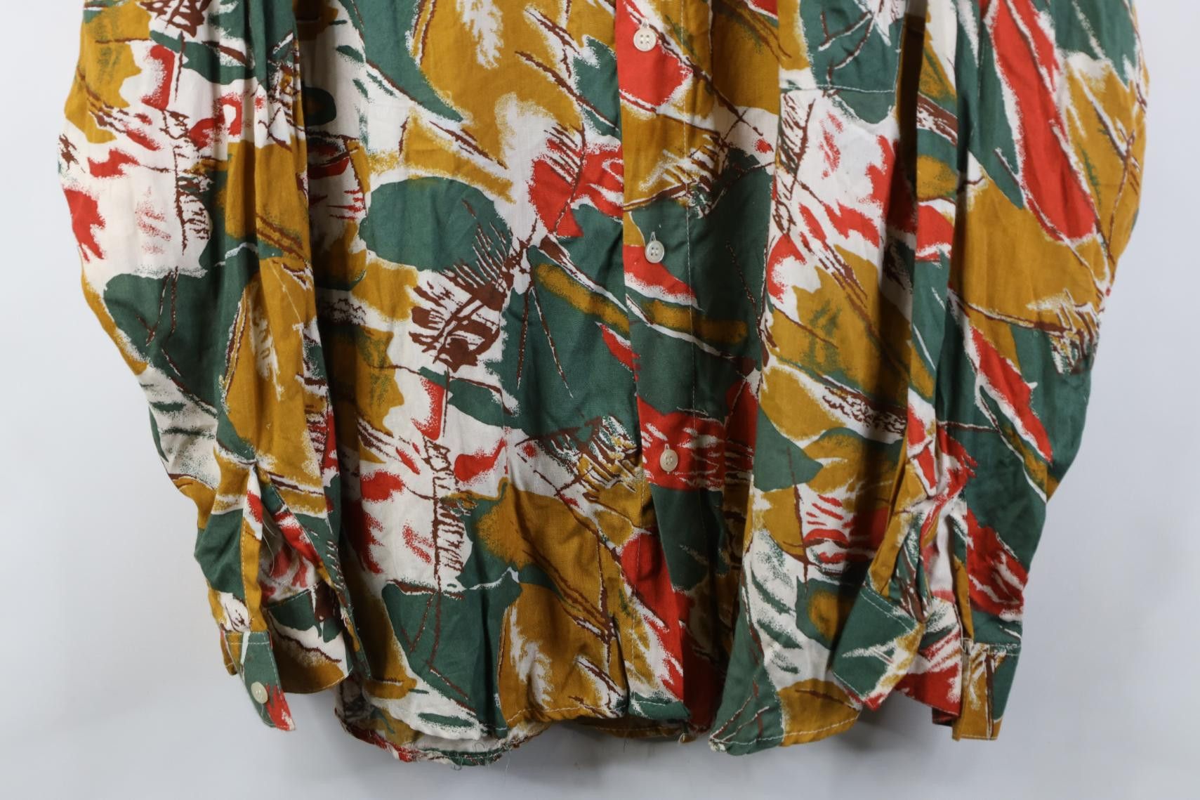 Vintage Deadstock Vintage 90s Streetwear Gabardine Button Shirt Size US L / EU 52-54 / 3 - 3 Thumbnail