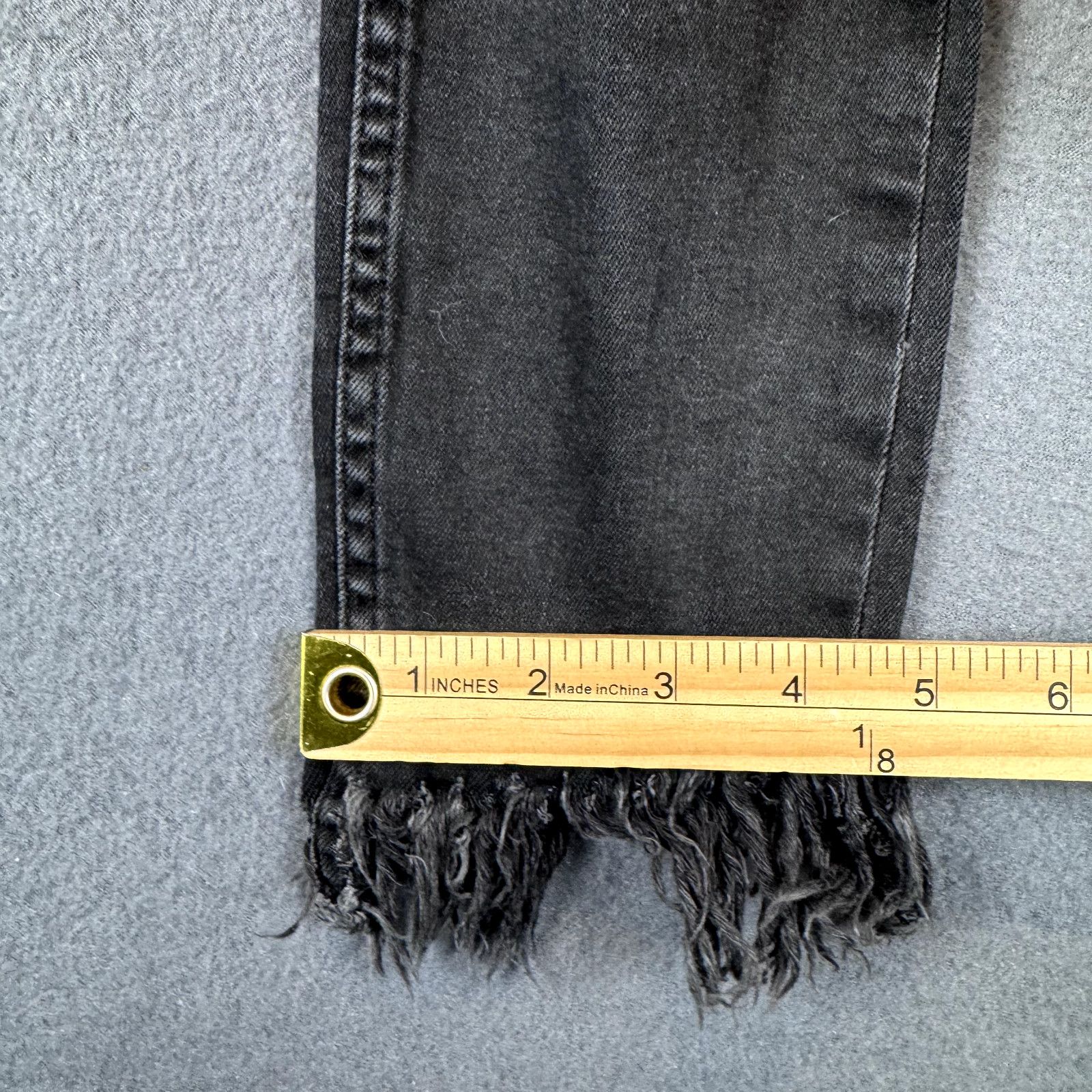Free People Free People Jeans Women 24 (24x24) Black Distressed Crop Size 24" / US 00 / IT 34 - 8 Thumbnail