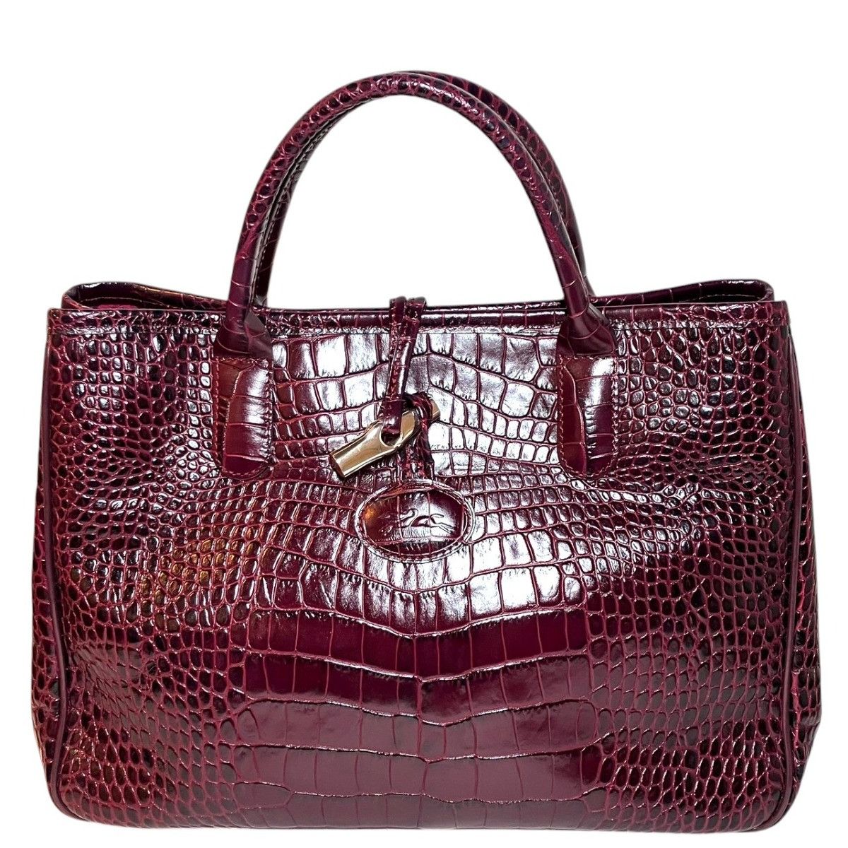 Longchamp Longchamp Longchamp Roseau Embossed Leather Handbag Leather Handbag DUTY FREE for USA Size ONE SIZE - 1 Thumbnail