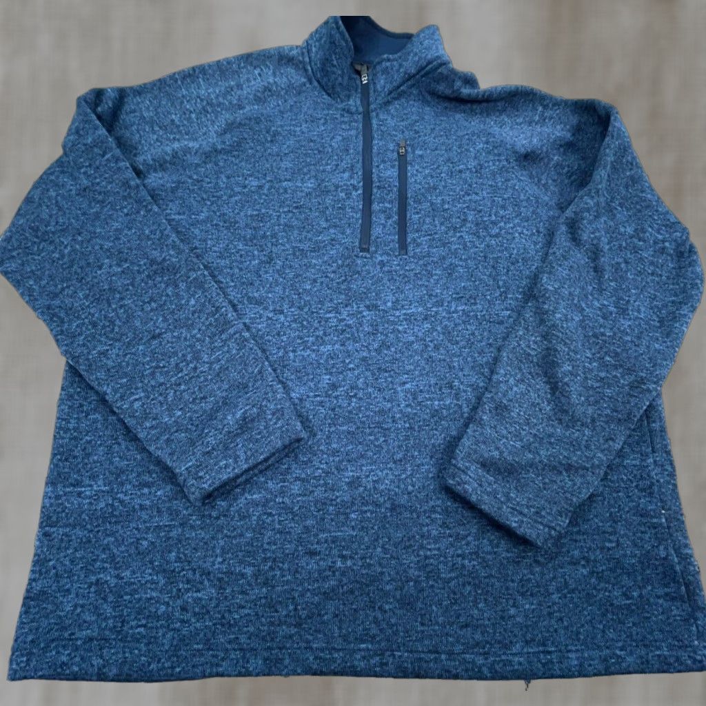 Eddie Bauer VINTAGE Eddie Bauer Sweater Men 2XL Blue Pullover 1/4 Zip Jersey Knit Adult Regular Size Size US XXL / EU 58 / 5 - 1 Thumbnail