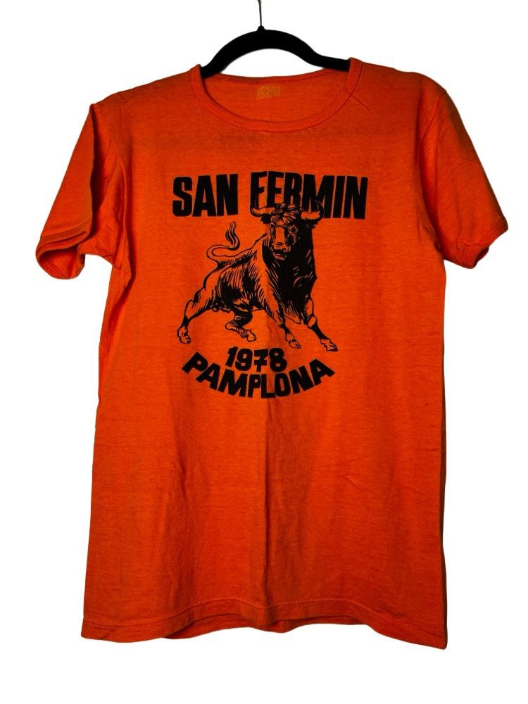 Vintage 1978 San Fermín Running of the Bulls Fest in Pamplona, Spain Size US S / EU 44-46 / 1 - 1 Thumbnail