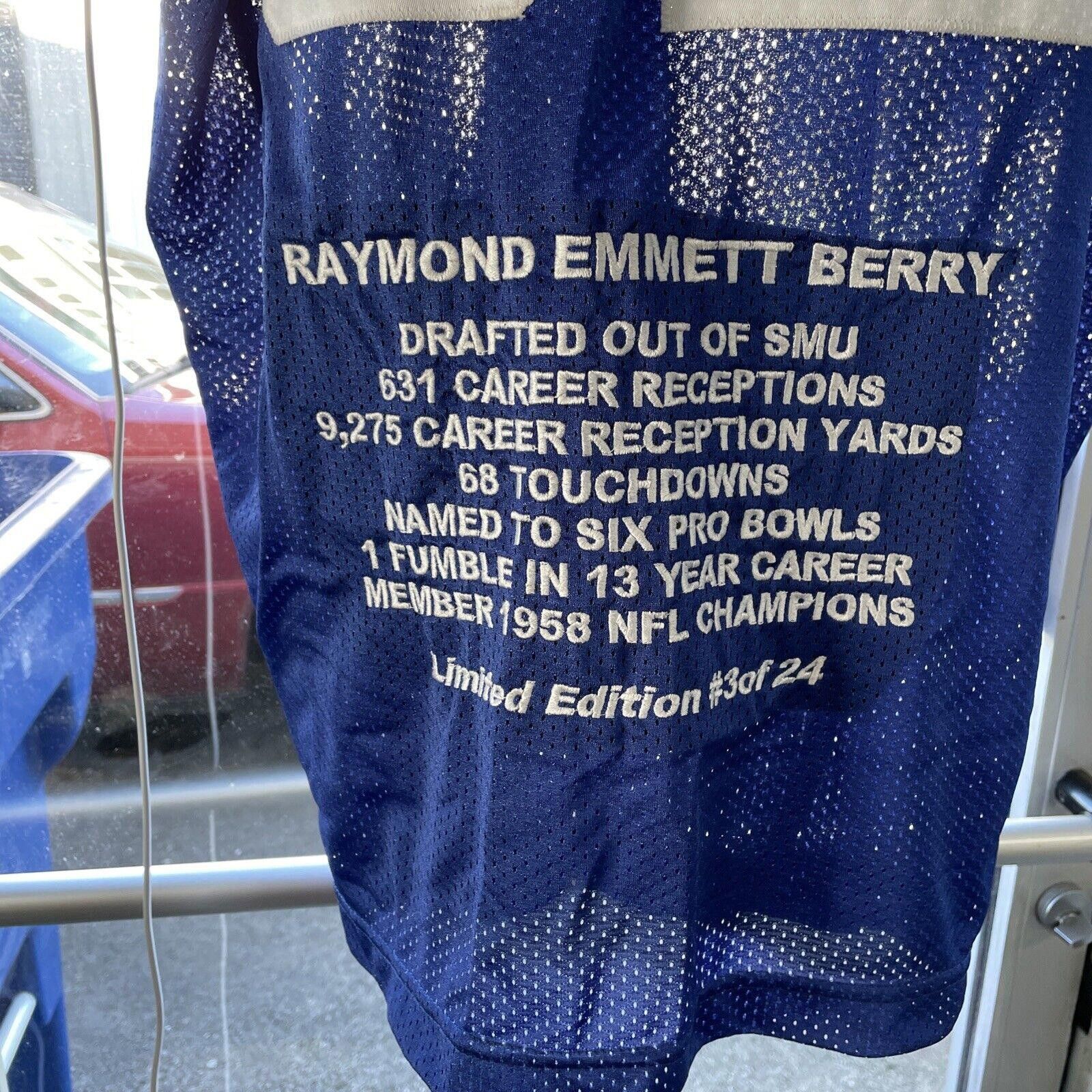 Designer Raymond Berry - Signed Custom Colts Stats Jersey -3/24 - JSA Size US XXL / EU 58 / 5 - 4 Thumbnail