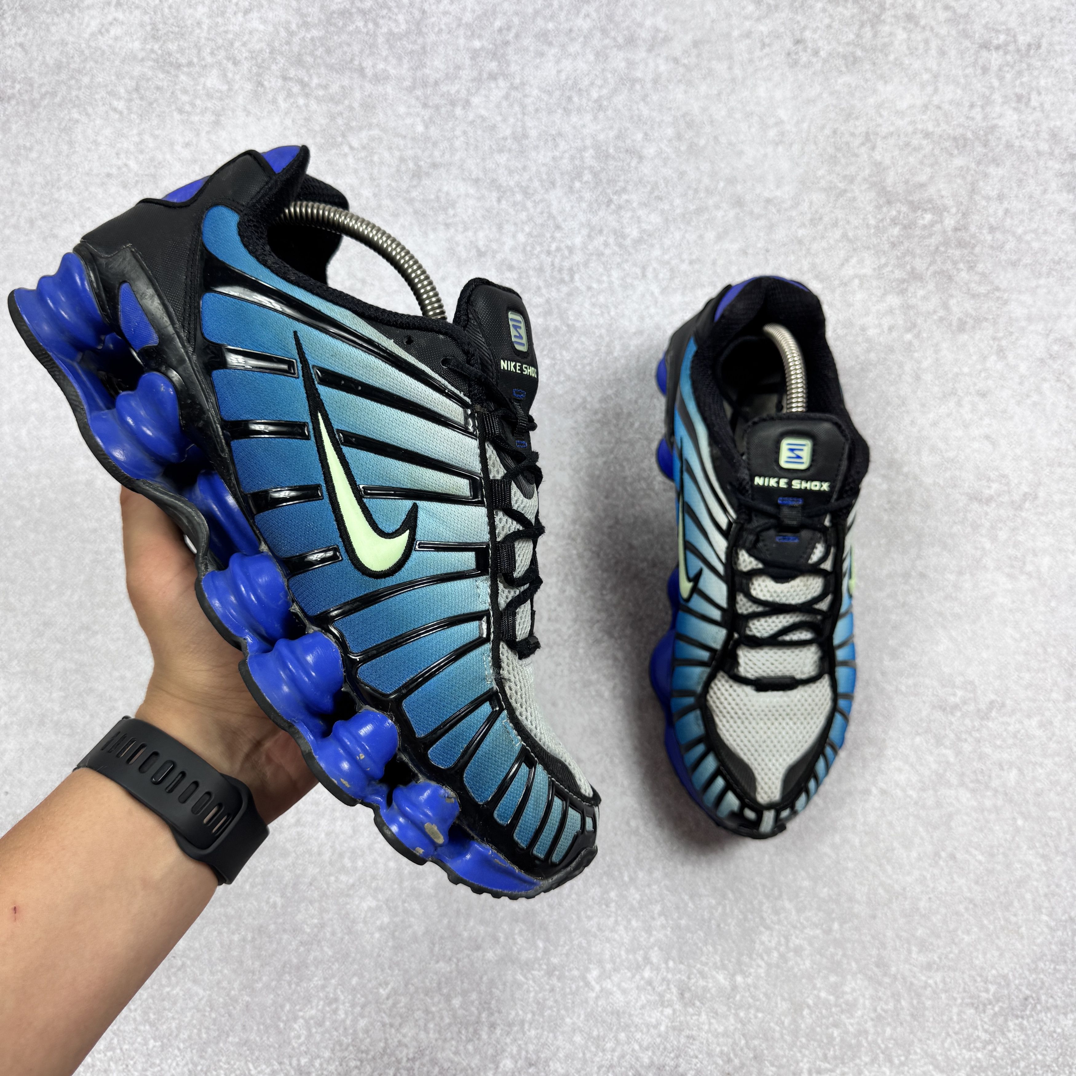 Nike Men`s Nike Shox TL AV3595-009 Blue Sneakers Size 44 / 28cm Size US 11 / EU 44 - 1 Thumbnail