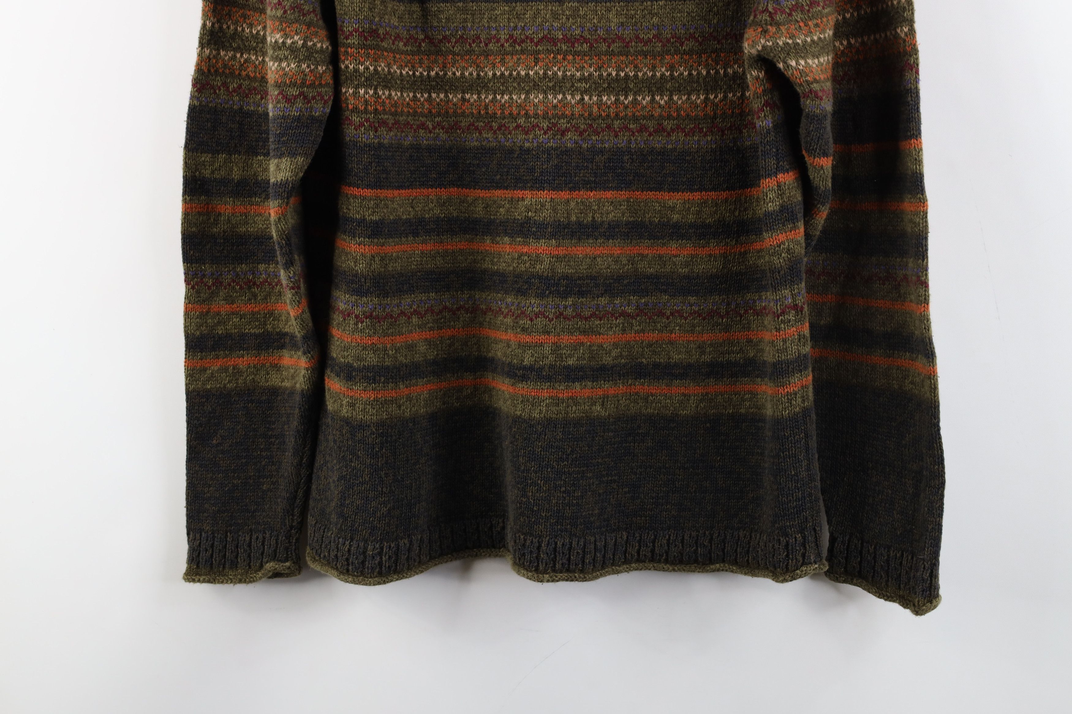 Vintage Vintage 90s Streetwear Rainbow Fair Isle Marled Knit Sweater Size M / US 6-8 / IT 42-44 - 3 Thumbnail