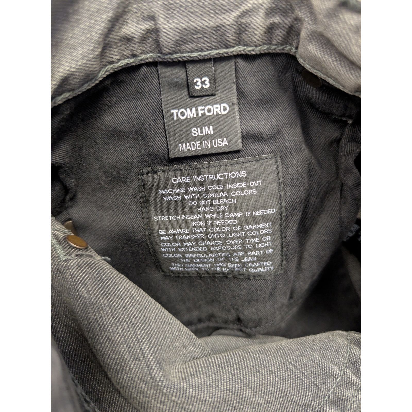 Tom Ford o1rshd1 Slim Denim Jeans in Grey Size US 33 - 15 Thumbnail