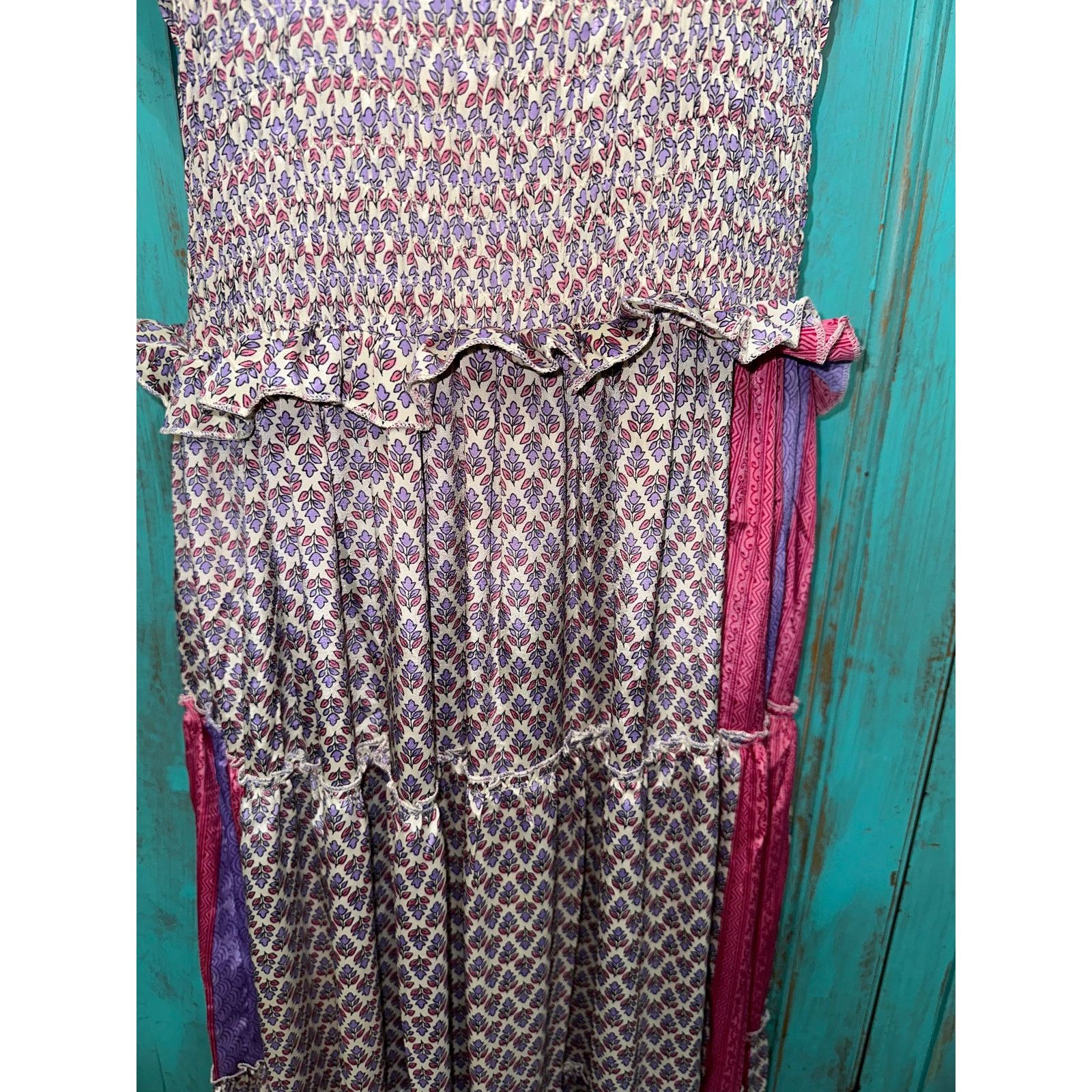 Other PERRY WALKER COLLECTIVE SILK BLEND INDIA PATCH MAXIDRESS Size ONE SIZE - 5 Thumbnail