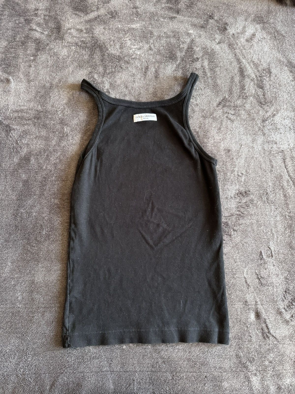 Dolce & Gabbana Dolce Gabbana intimo womans black tank top Size S / US 4 / IT 40 - 2 Thumbnail