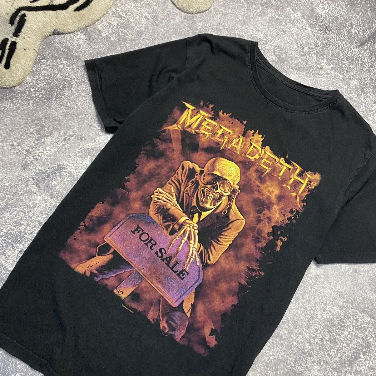 Band Tees × Vintage Vintage Megadeth For Sale 2016 Bug graphic logo tee Size US M / EU 48-50 / 2 - 2 Thumbnail