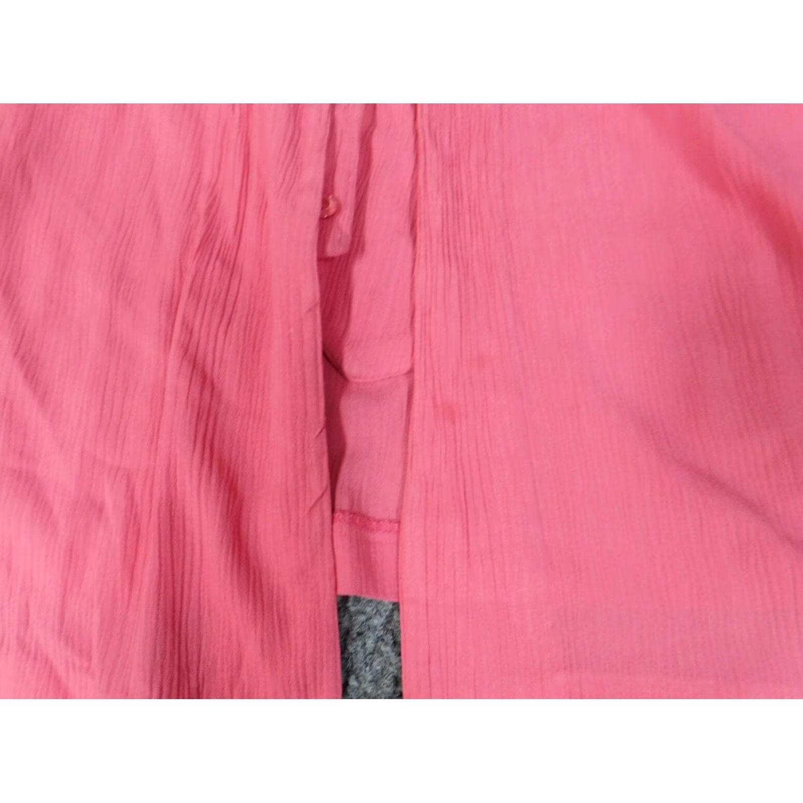 Vintage Alfred Dunner Womens Button-Up Shirt 14 Pink Lined Casual Long Sleeve Collared Polyester Down Regular Fits Womens 14 Pink Button-Up Lined Casual Shirt Size XL / US 12-14 / IT 48-50 - 7 Thumbnail
