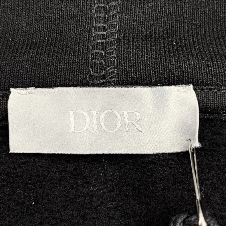 Dior Dior Black logo letter embroidery cotton hooded drawstring Size US XS / EU 42 / 0 - 6 Thumbnail