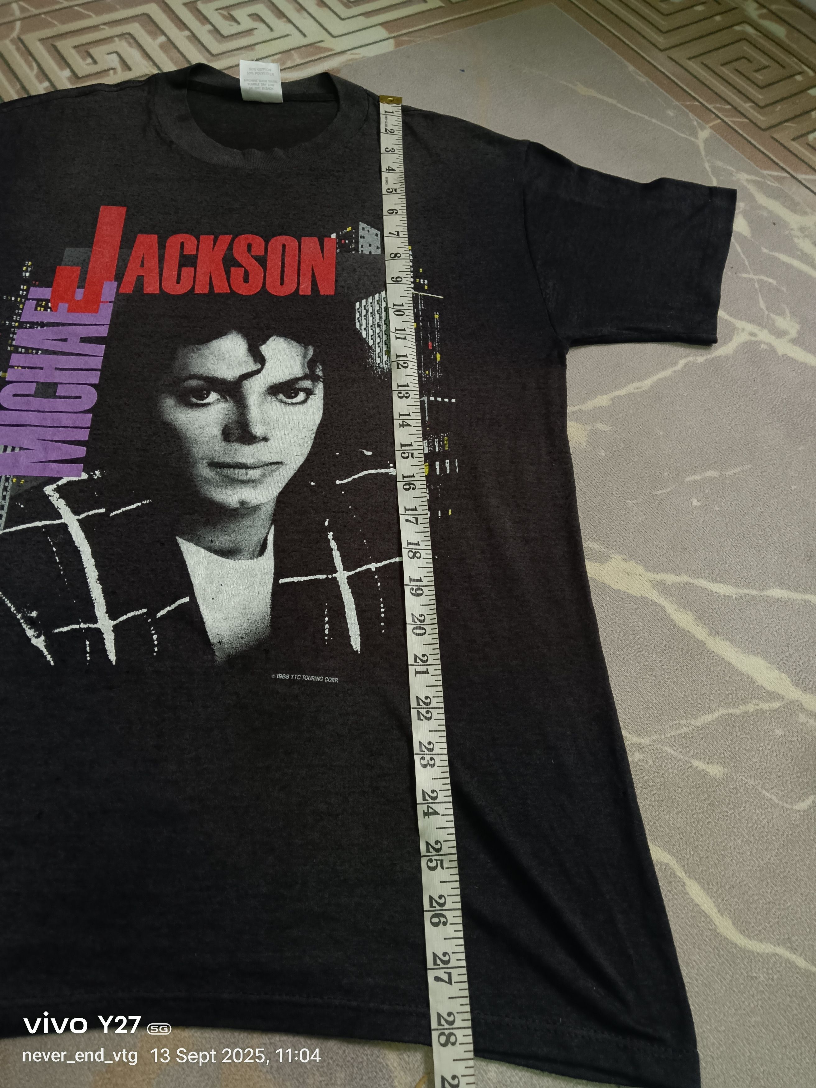 Michael Jackson VINTAGE MICHAEL JACKSON TOUR TEE Size US M / EU 48-50 / 2 - 7 Thumbnail