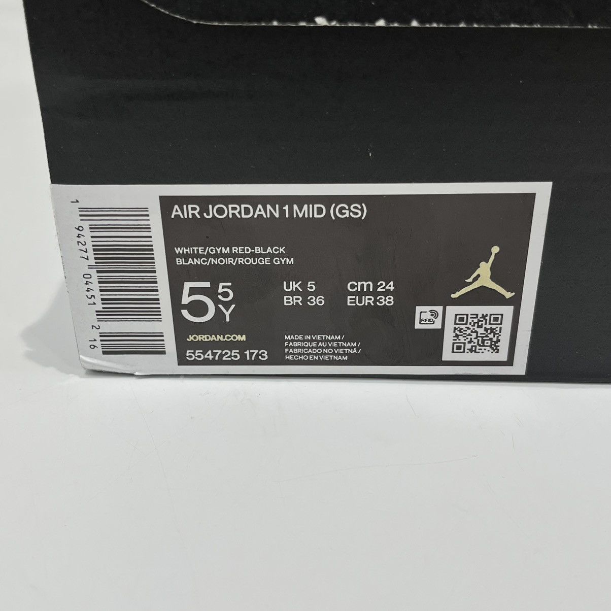 Nike Air Jordan 1 Mid Chicago (2020) (GS) Size US 5.5 / EU 38 - 13 Thumbnail