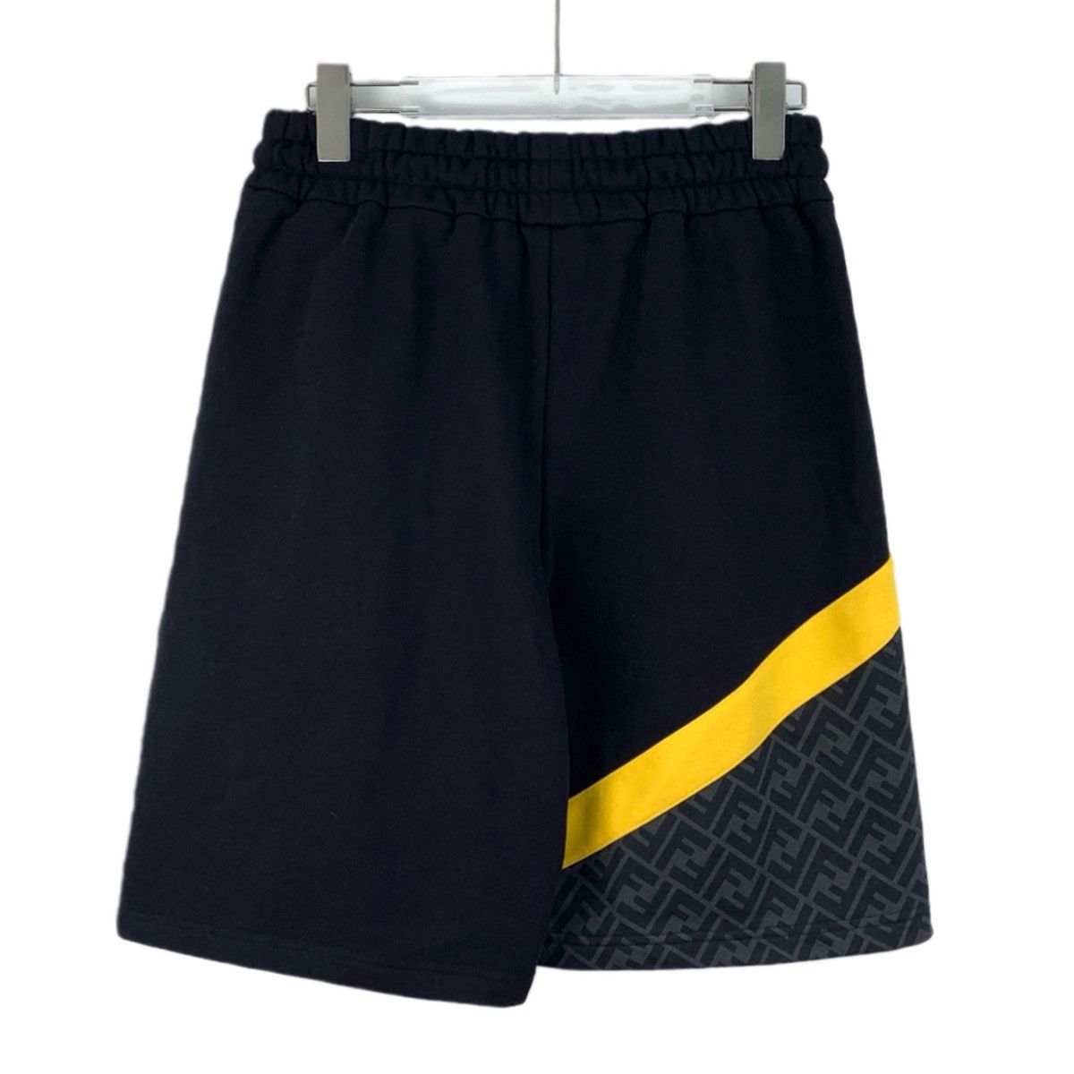 Fendi Fendi Black Logo Letter Spliced Casual Shorts K26WX Size US 30 / EU 46 - 2 Thumbnail