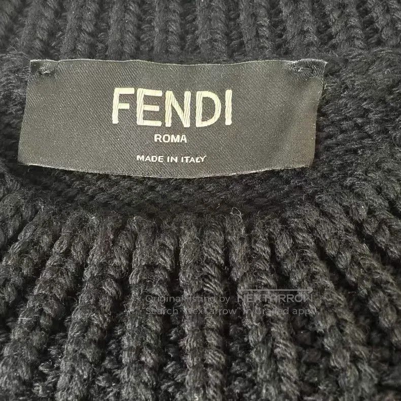 Fendi Fendi Chest Letter Big Logo Sweater Size US S / EU 44-46 / 1 - 3 Thumbnail