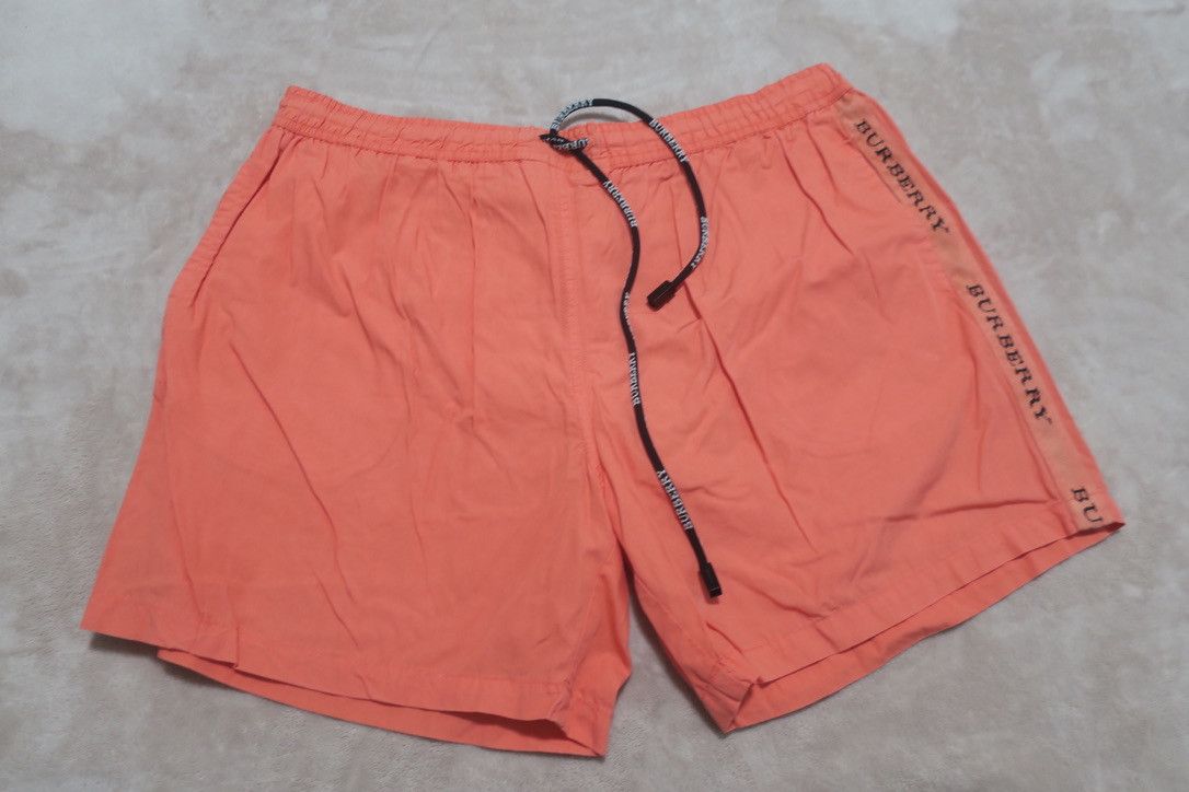 Burberry Men's Swim Trunks Salmon Side Embroidered Print Size XL Size US 32 / EU 48 - 5 Thumbnail