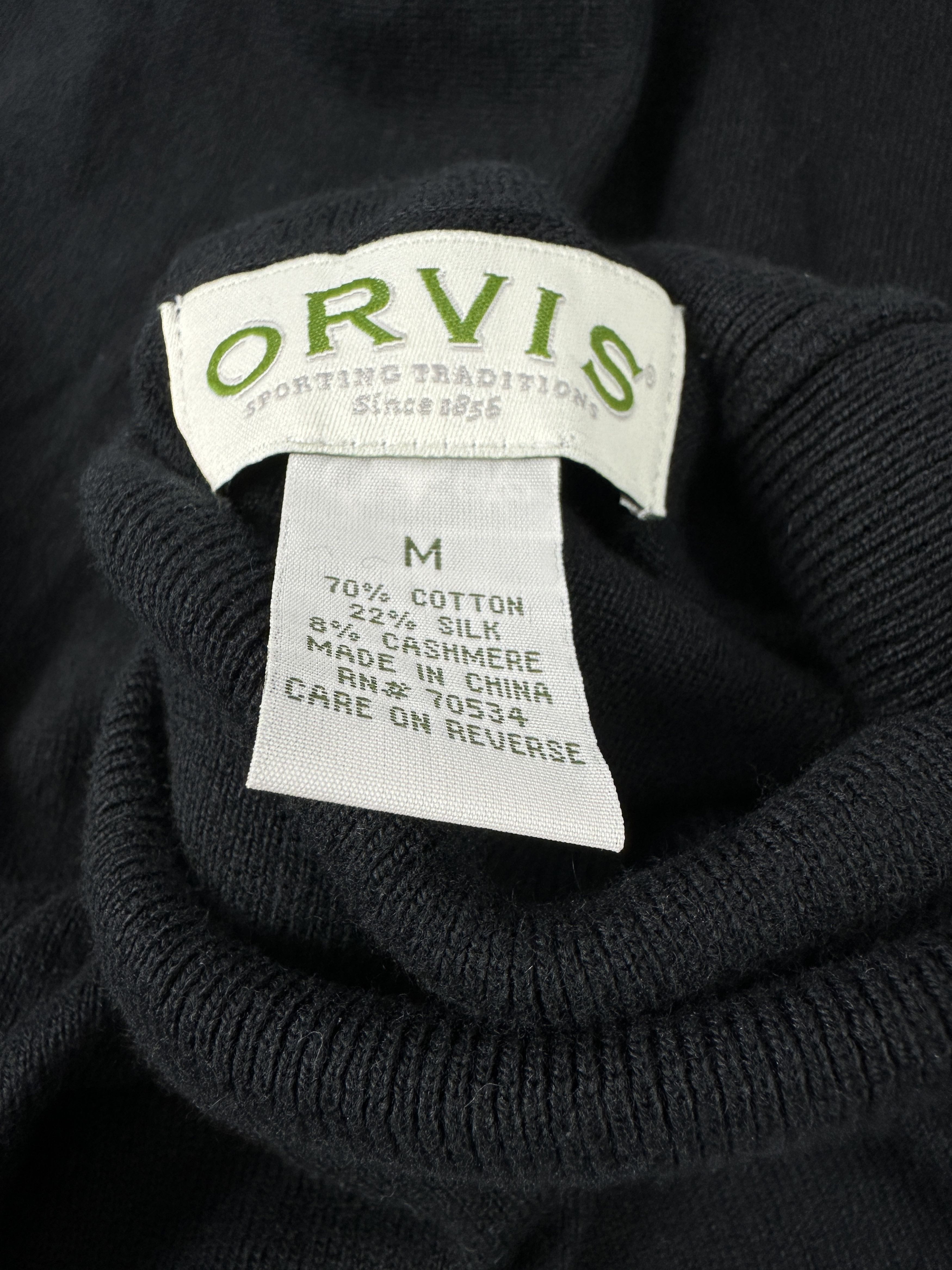 Orvis Orvis Mens Black Sweater Med Size US M / EU 48-50 / 2 - 4 Thumbnail